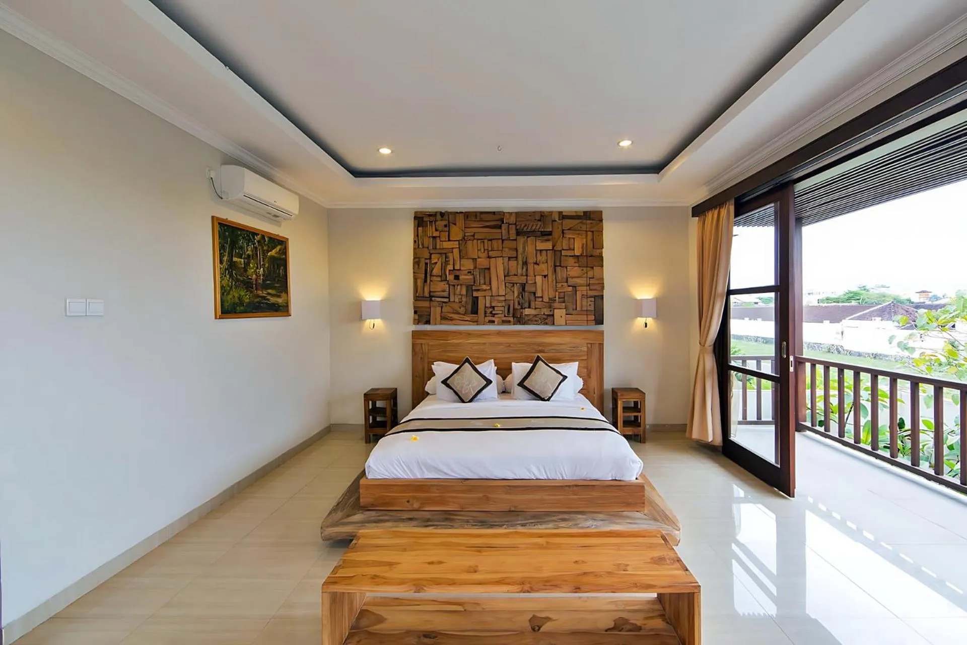 Bedroom, Bed in White Lotus Villas Seminyak