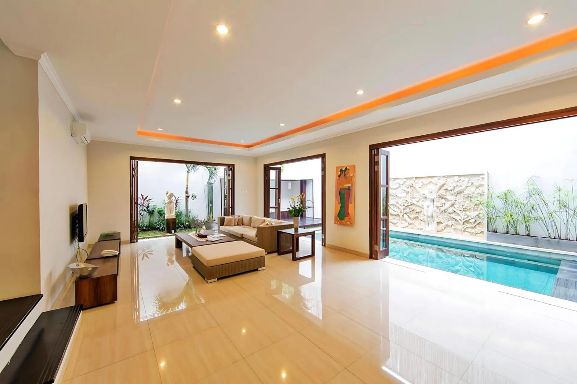 Living room in White Lotus Villas Seminyak