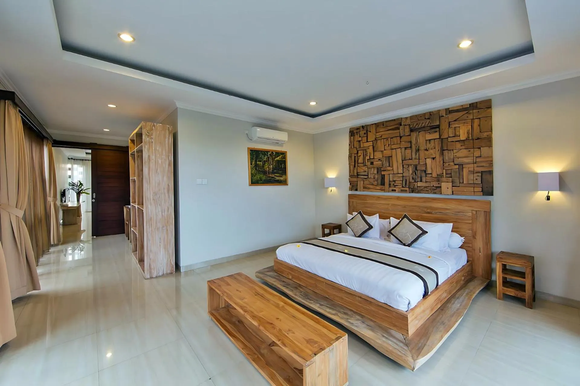 Bedroom, Bed in White Lotus Villas Seminyak