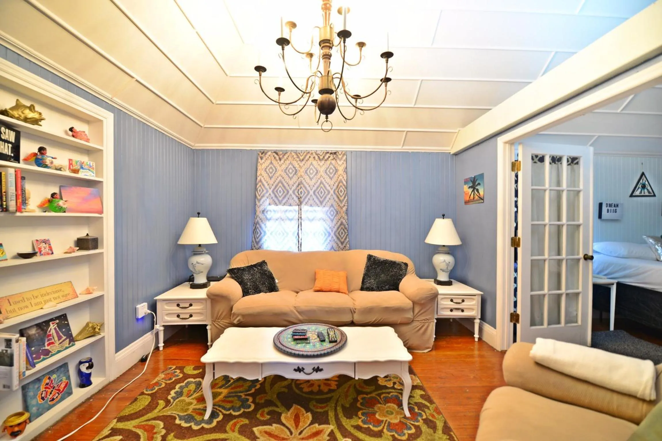 Living room in Historic Apartment in the Heart of Christiansted