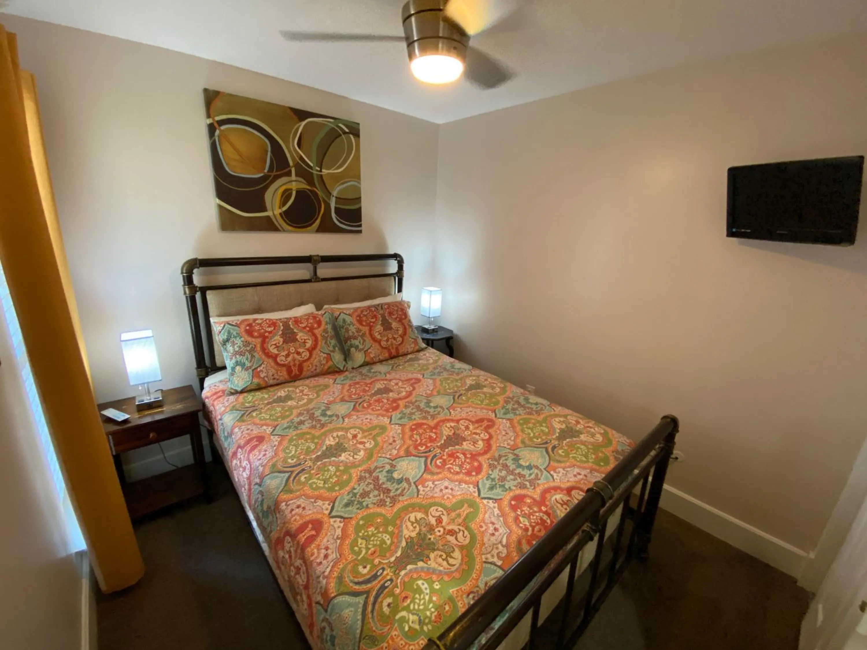 Bed in The Galveston Victorian Condo