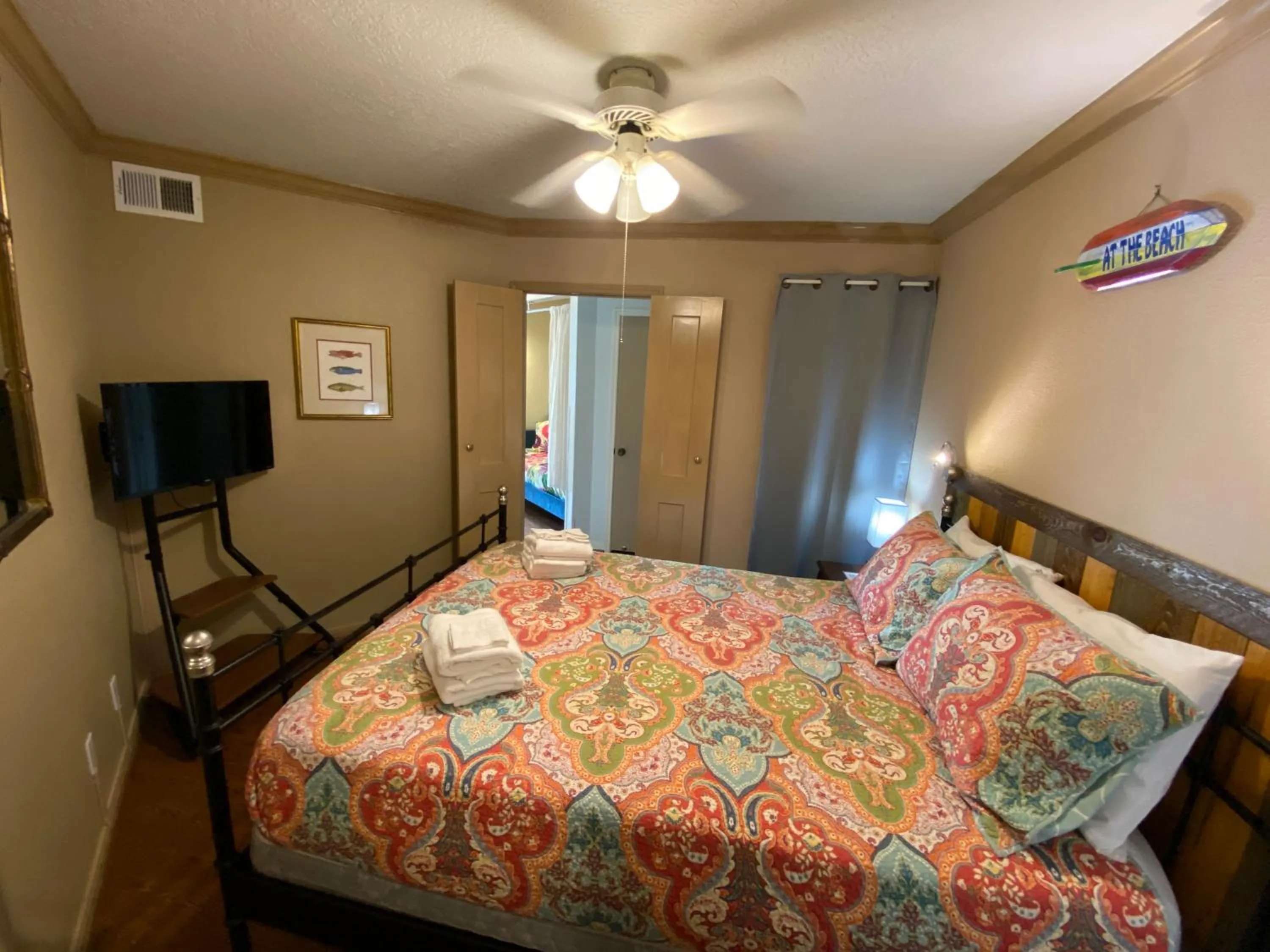 Bedroom, Bed in The Galveston Victorian Condo