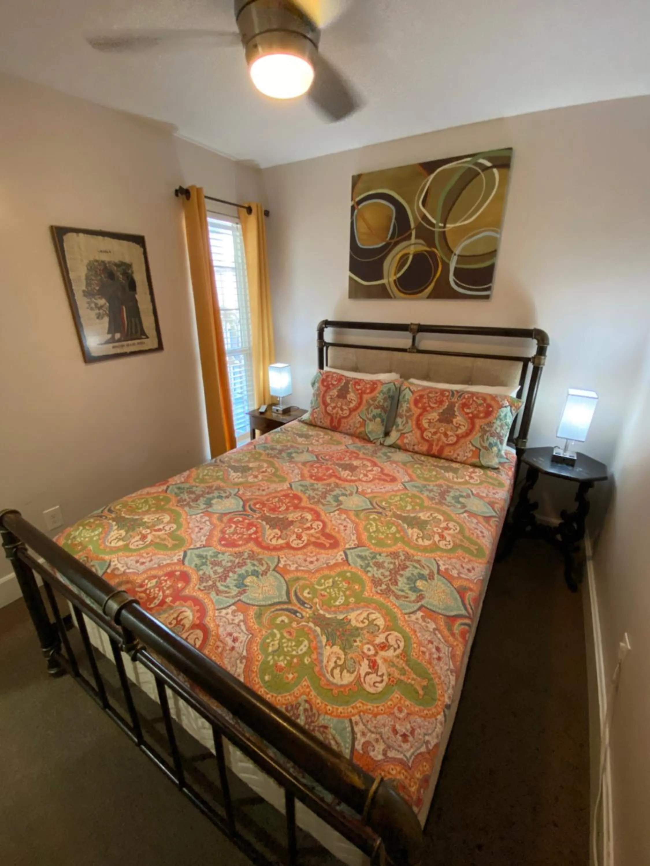 Bed in The Galveston Victorian Condo