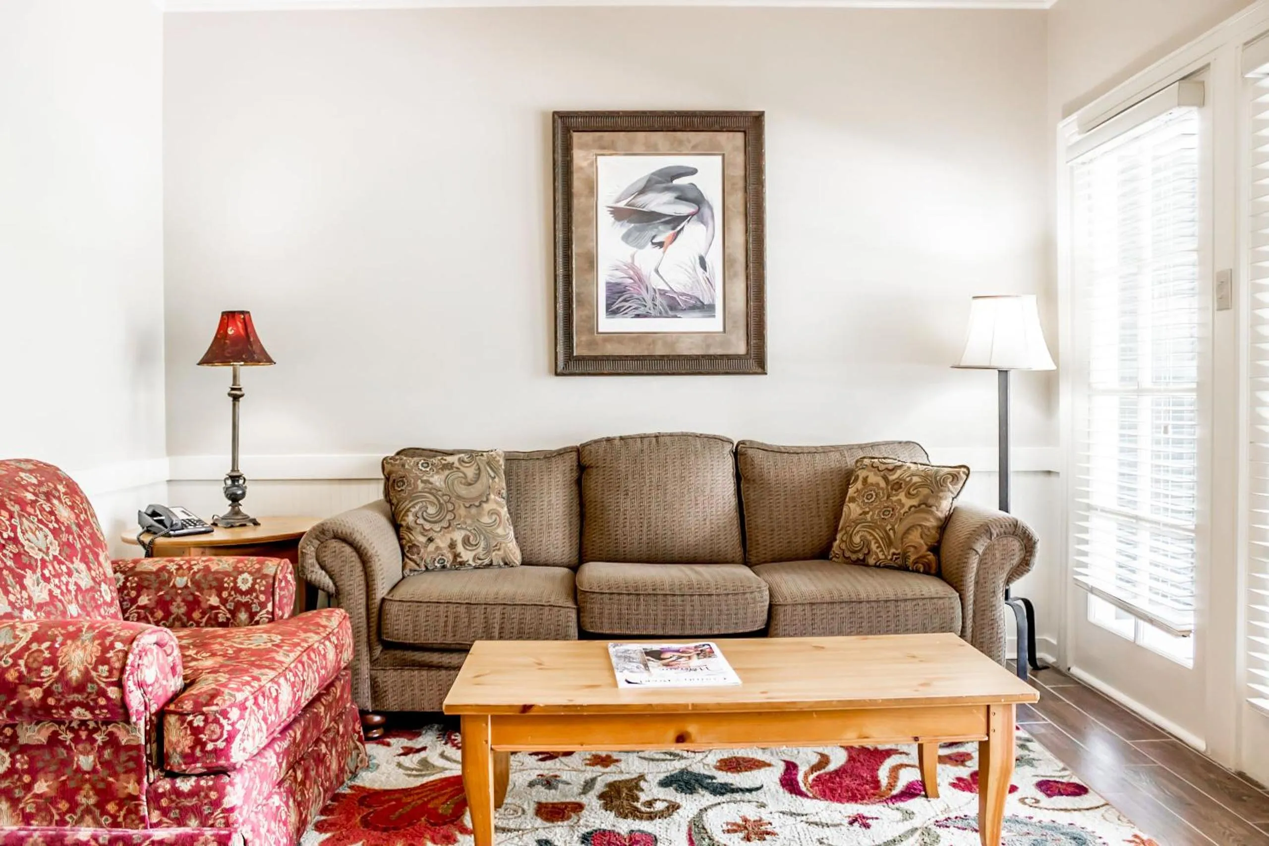 Living room in The Lodge at The Bluffs