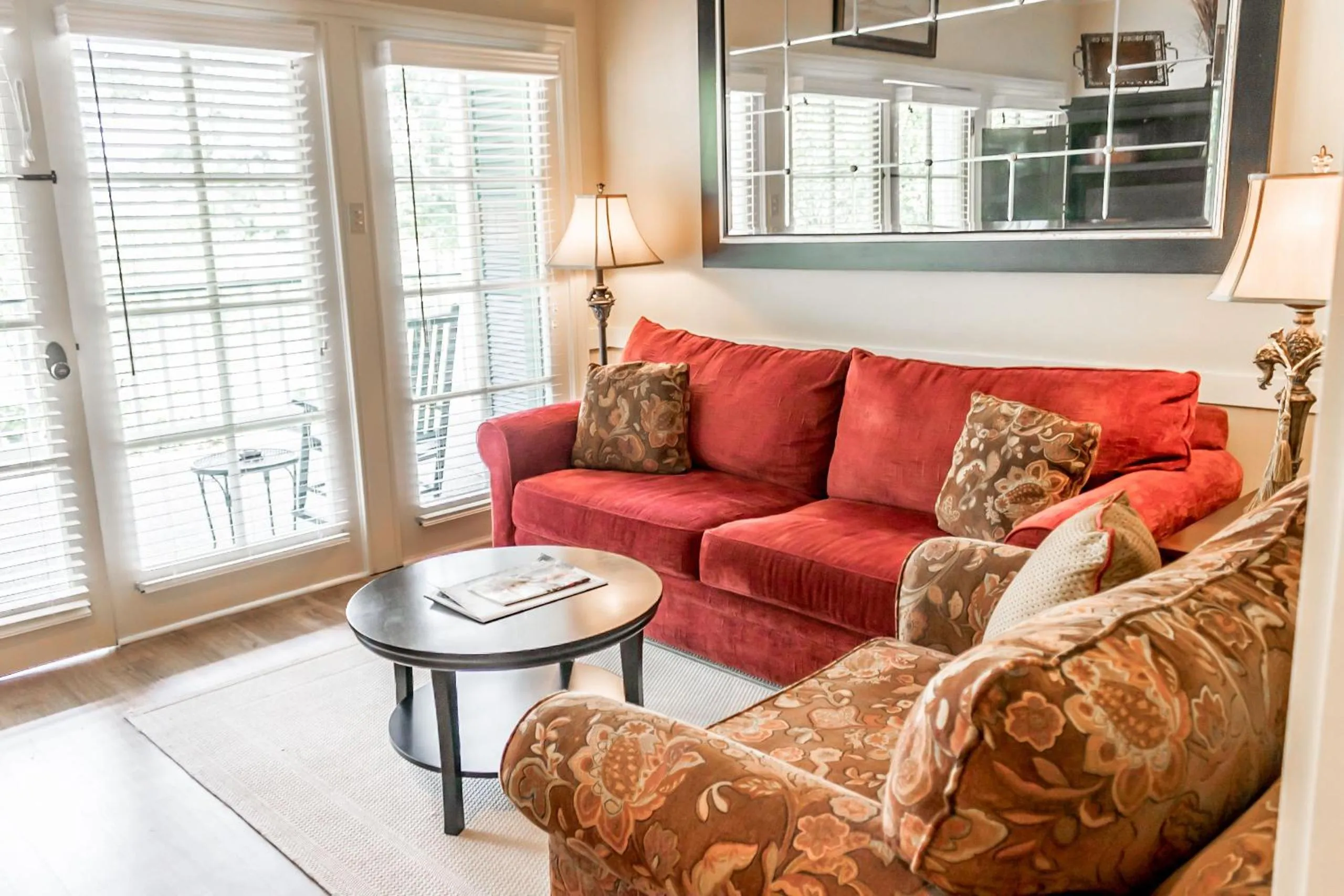 Living room in The Lodge at The Bluffs