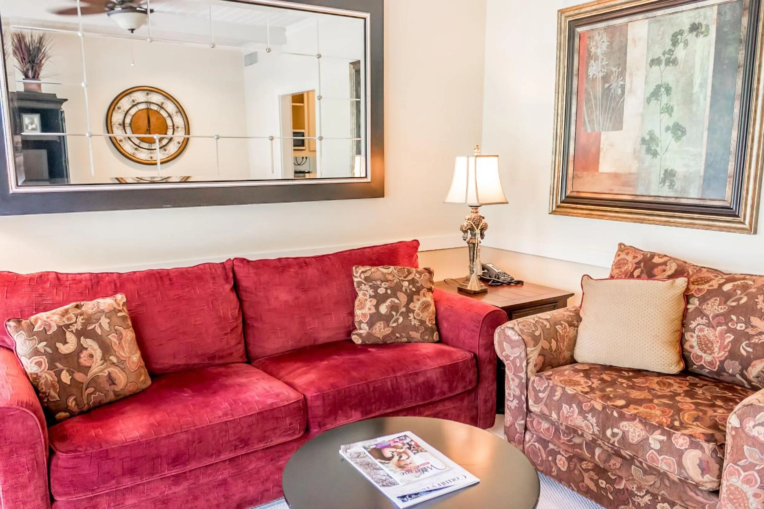 Living room in The Lodge at The Bluffs