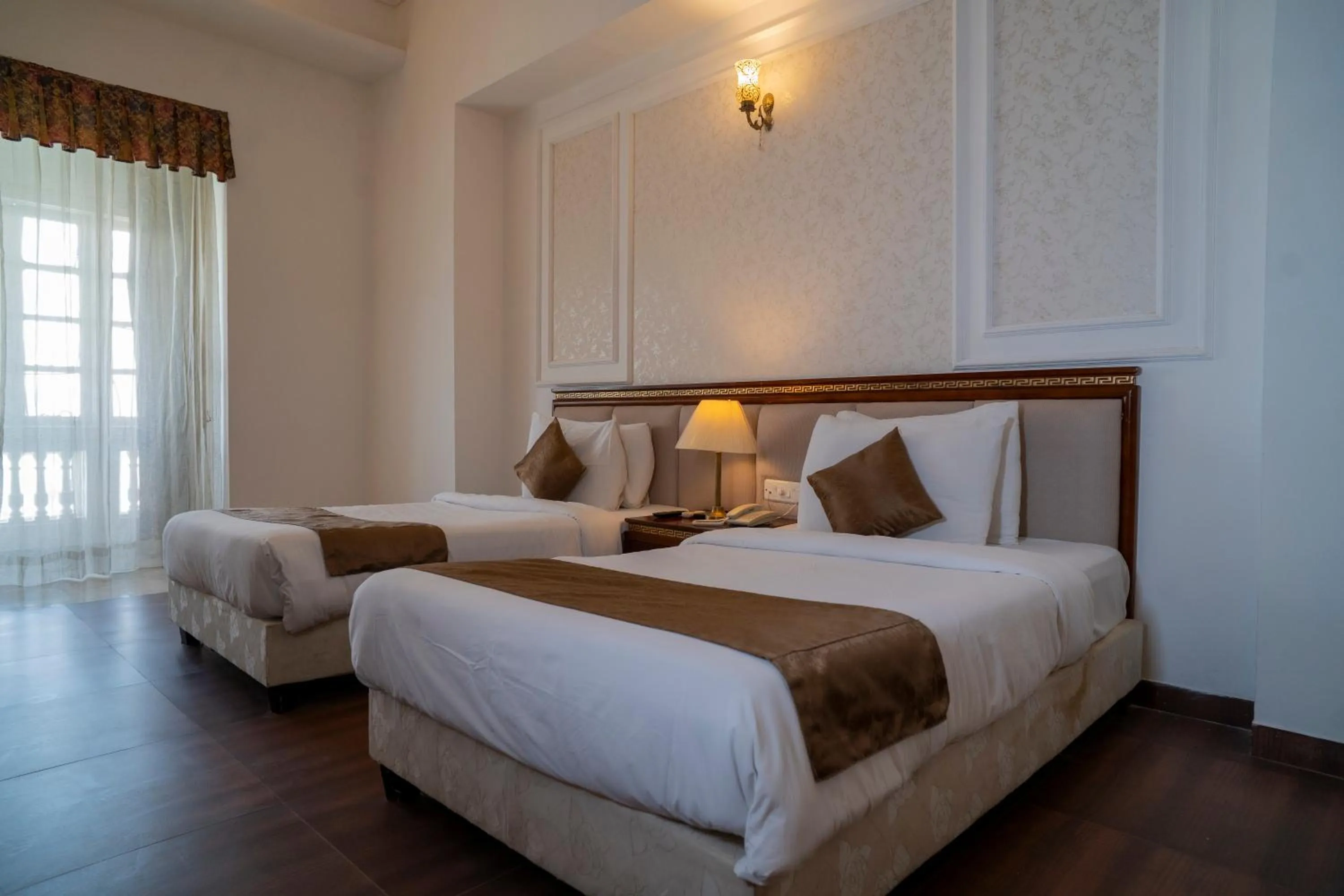 Photo of the whole room, Bed in Hotel Merwara Estate- A Luxury Heritage Resort