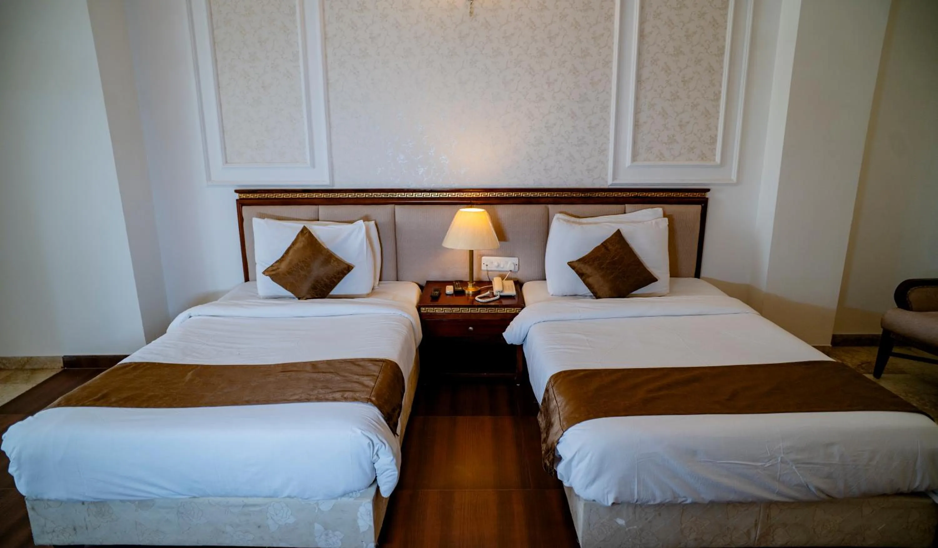 Bed in Hotel Merwara Estate- A Luxury Heritage Resort