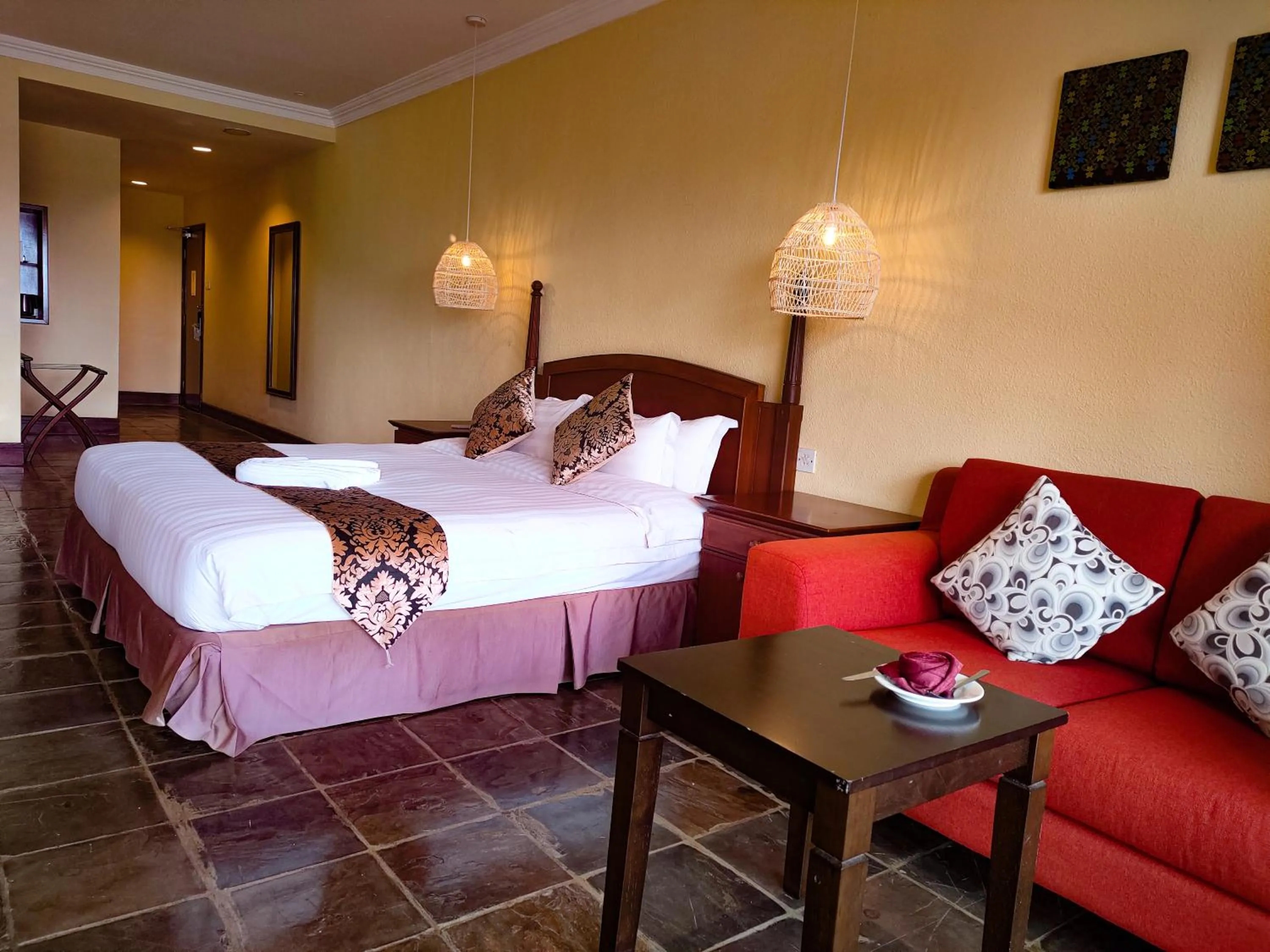 Bed in Palm Beach Resort & SPA