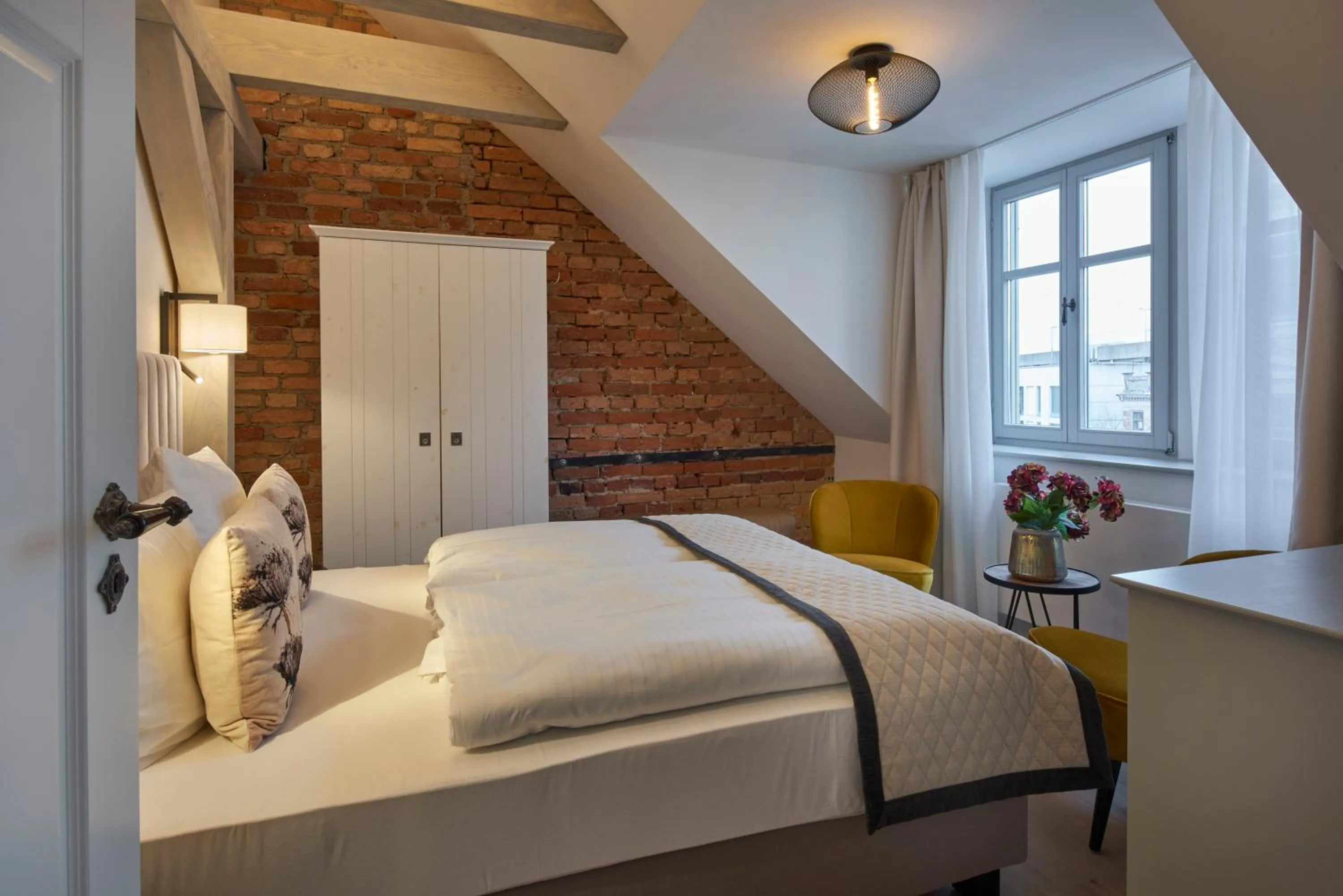 Bed in VIA`s Appartements und Ferienwohnungen