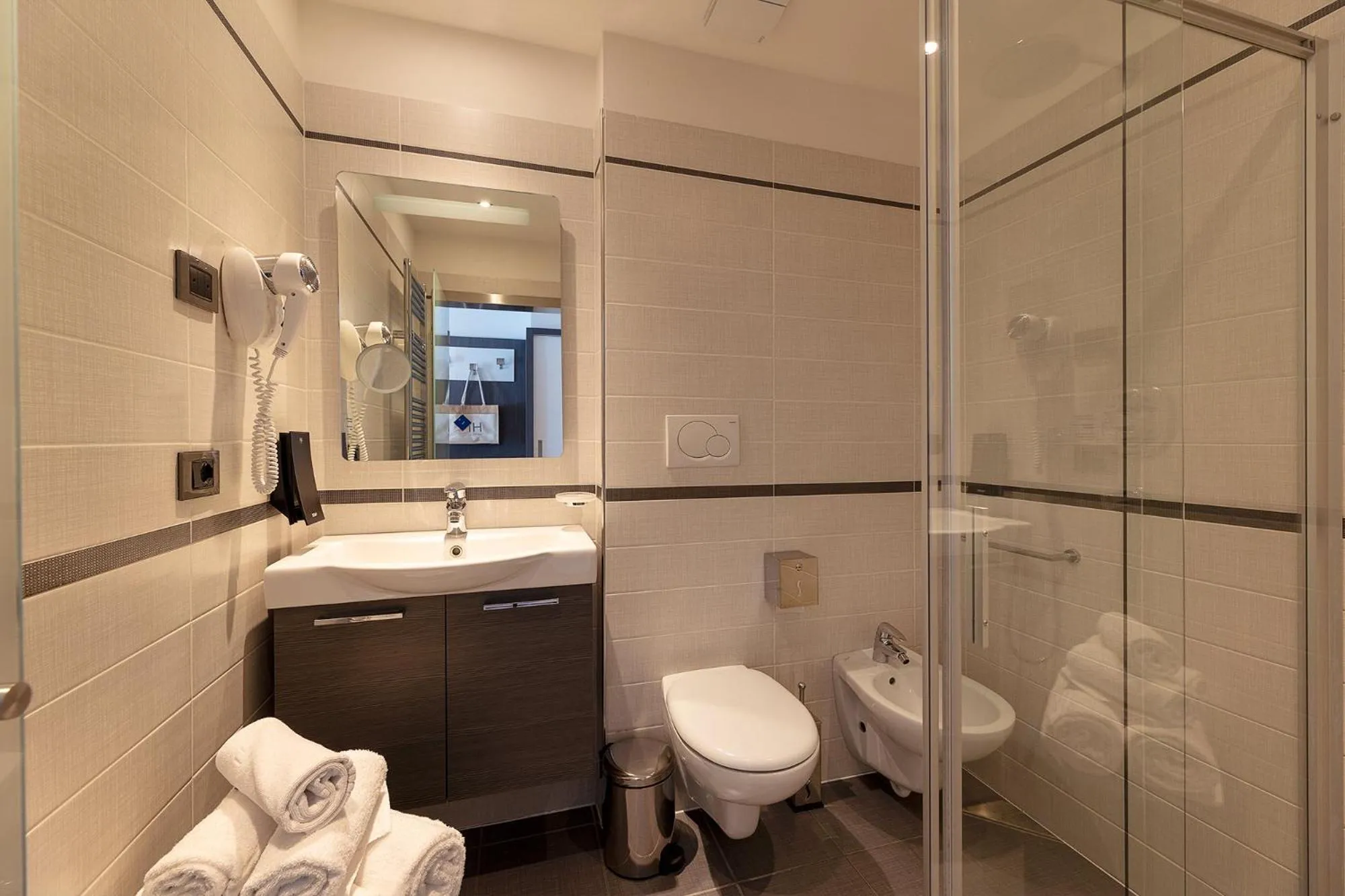 Bathroom in Hi Hotels Trento - Wellness & Spa Adults Only