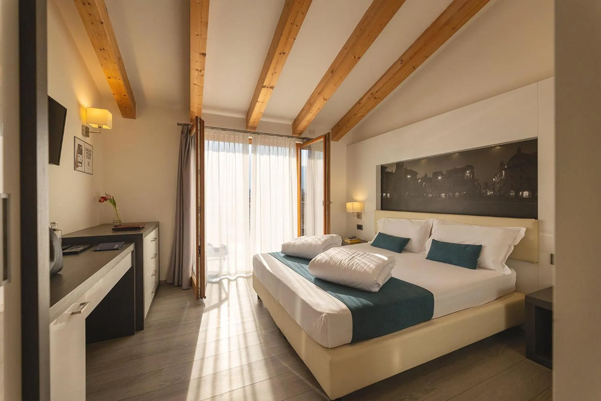 Photo of the whole room, Bed in Hi Hotels Trento - Wellness & Spa Adults Only