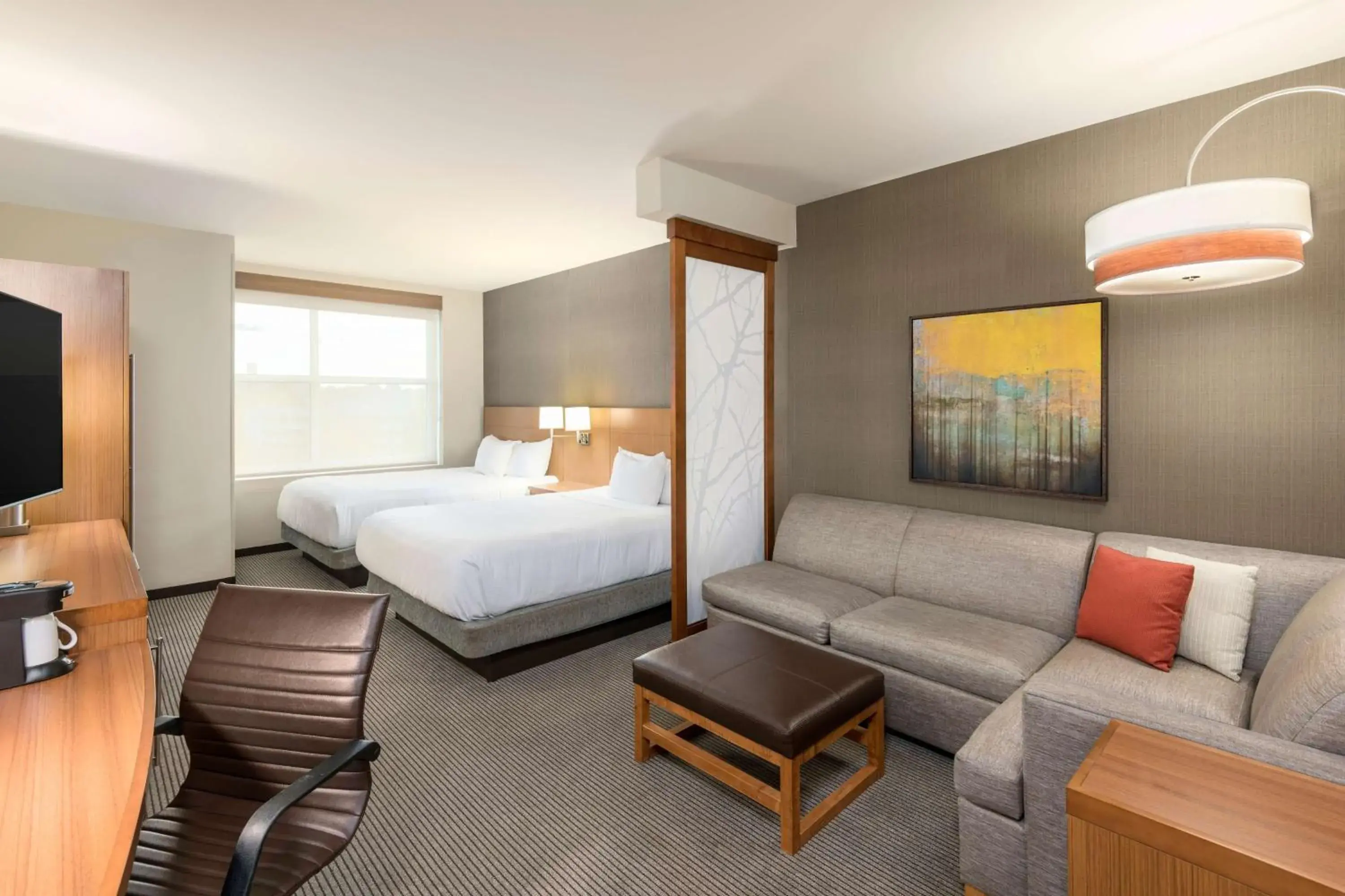 Queen Room with Two Queen Beds and Accessible Tub - Disability Access in Hyatt Place Greenville Downtown Queen Room with Two Queen Beds and Accessible Tub - Disability Access in Hyatt Place Greenville Downtown