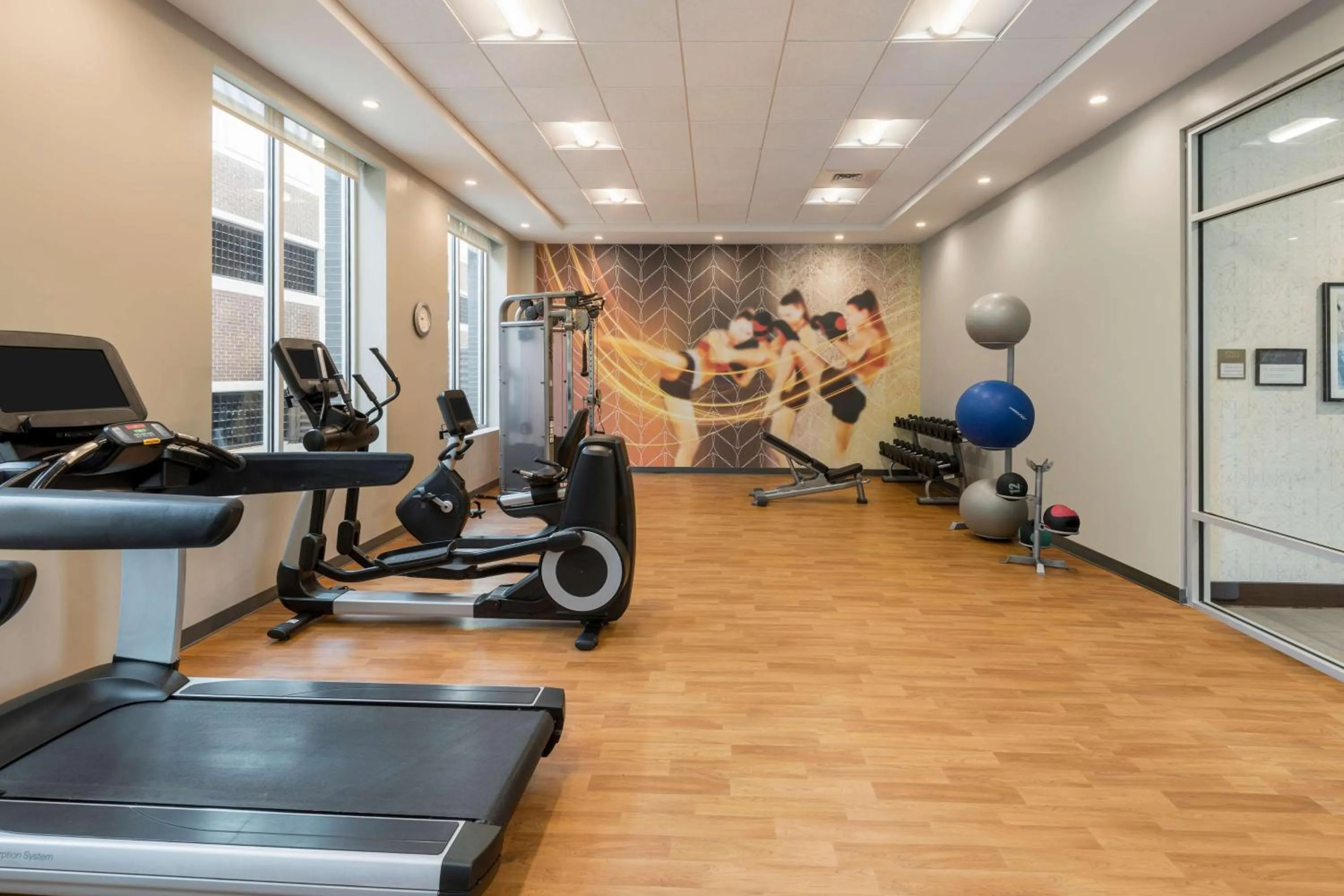 Fitness centre/facilities in Hyatt Place Greenville Downtown