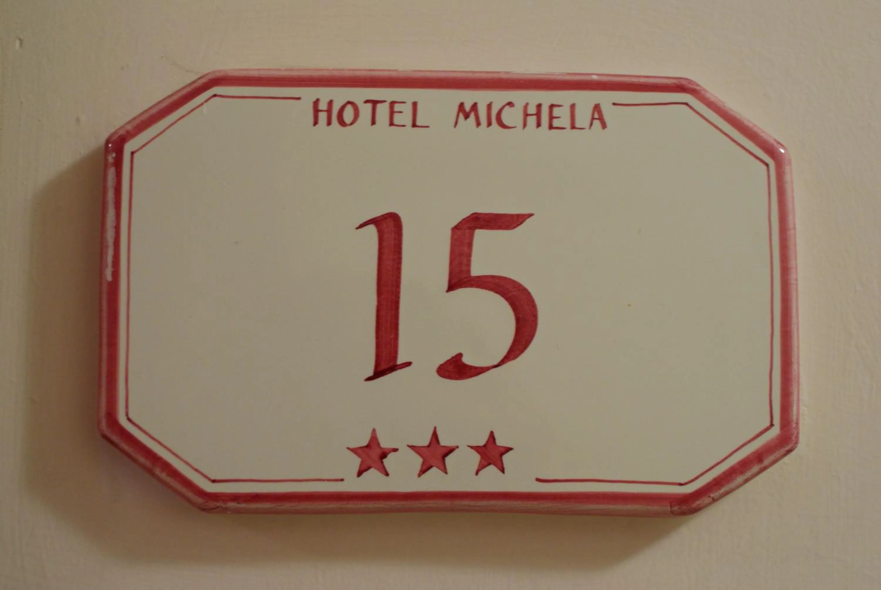 Logo/Certificate/Sign in Hotel Michela