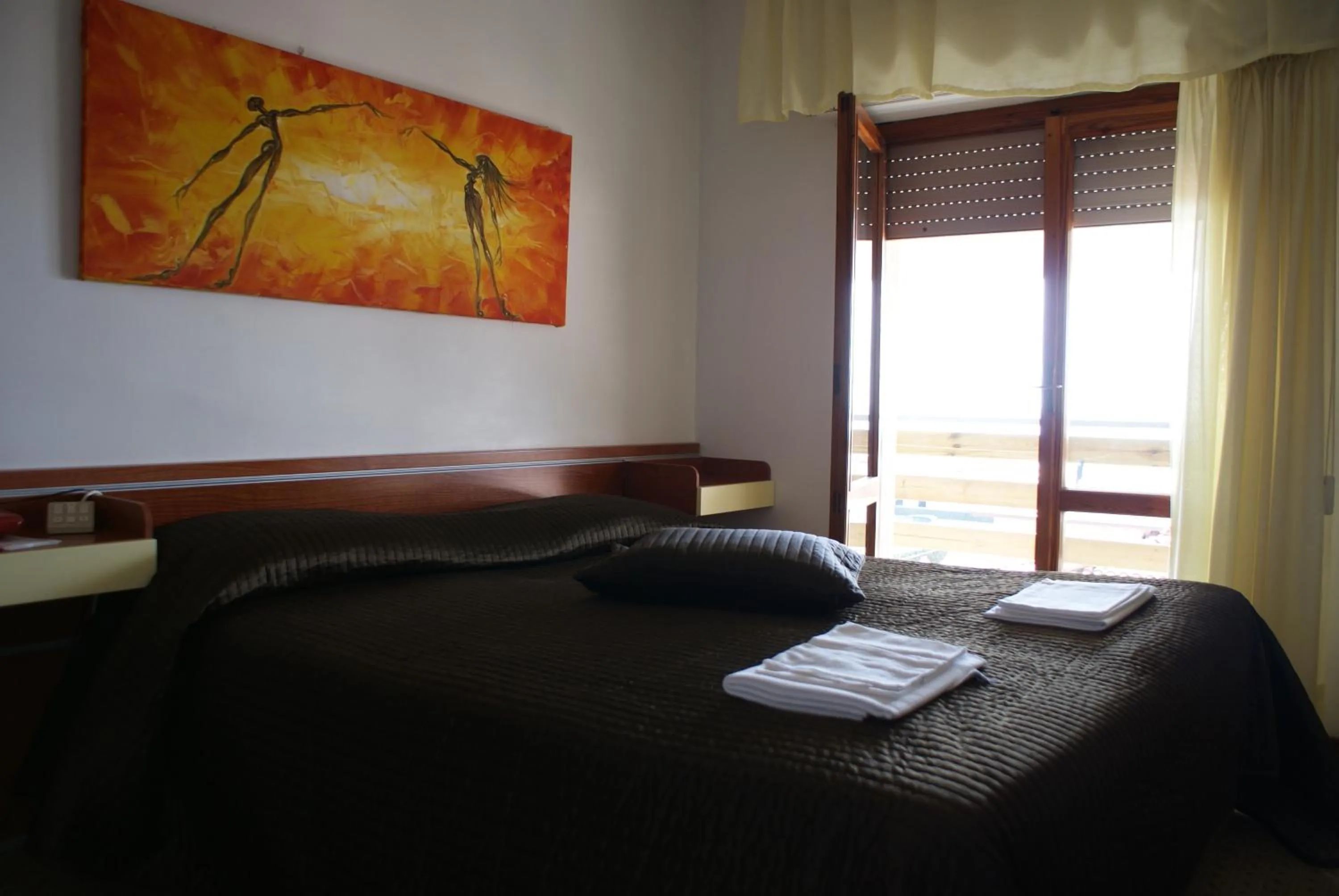 Bed in Hotel Michela