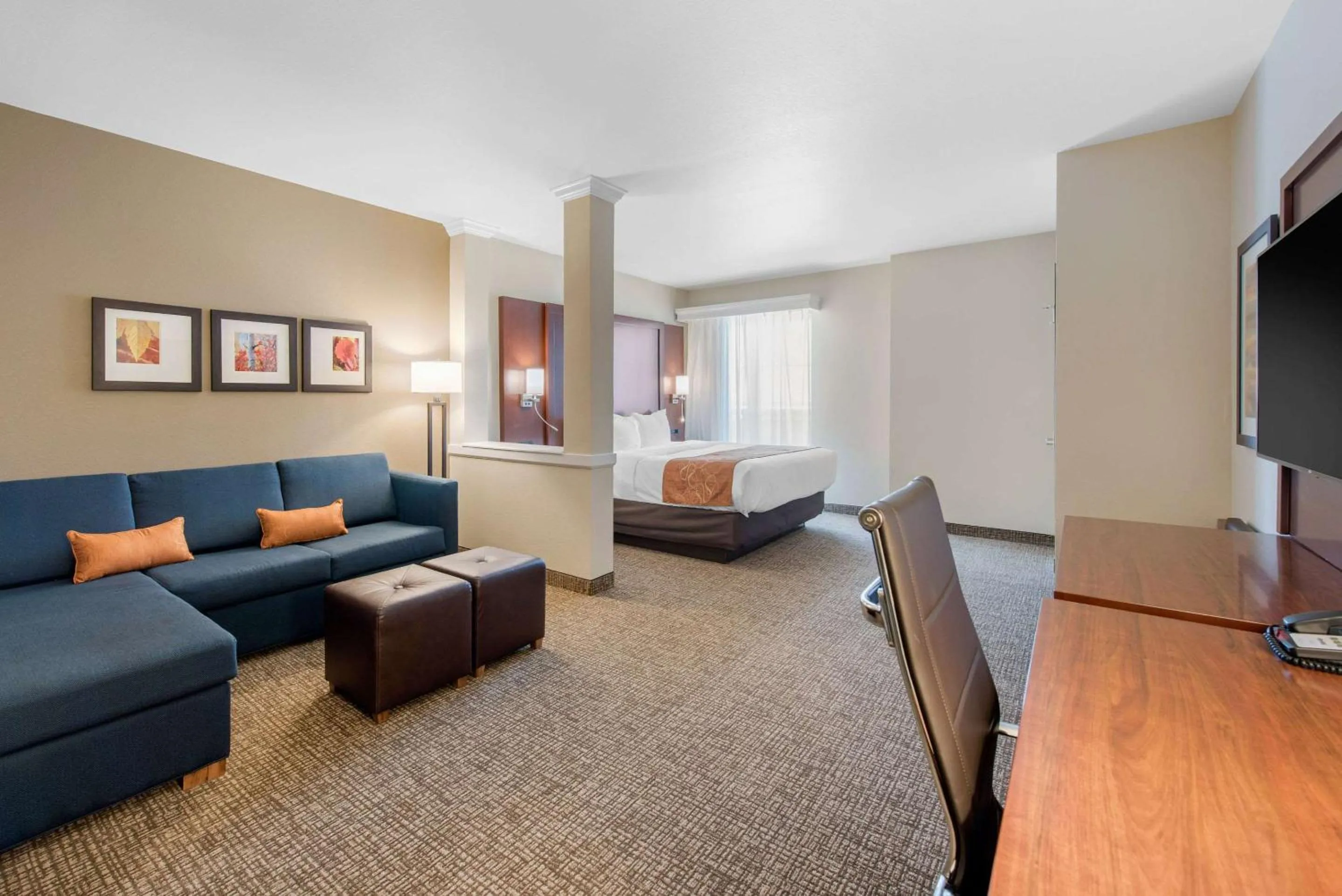 Bedroom in Comfort Suites Denver International Airport