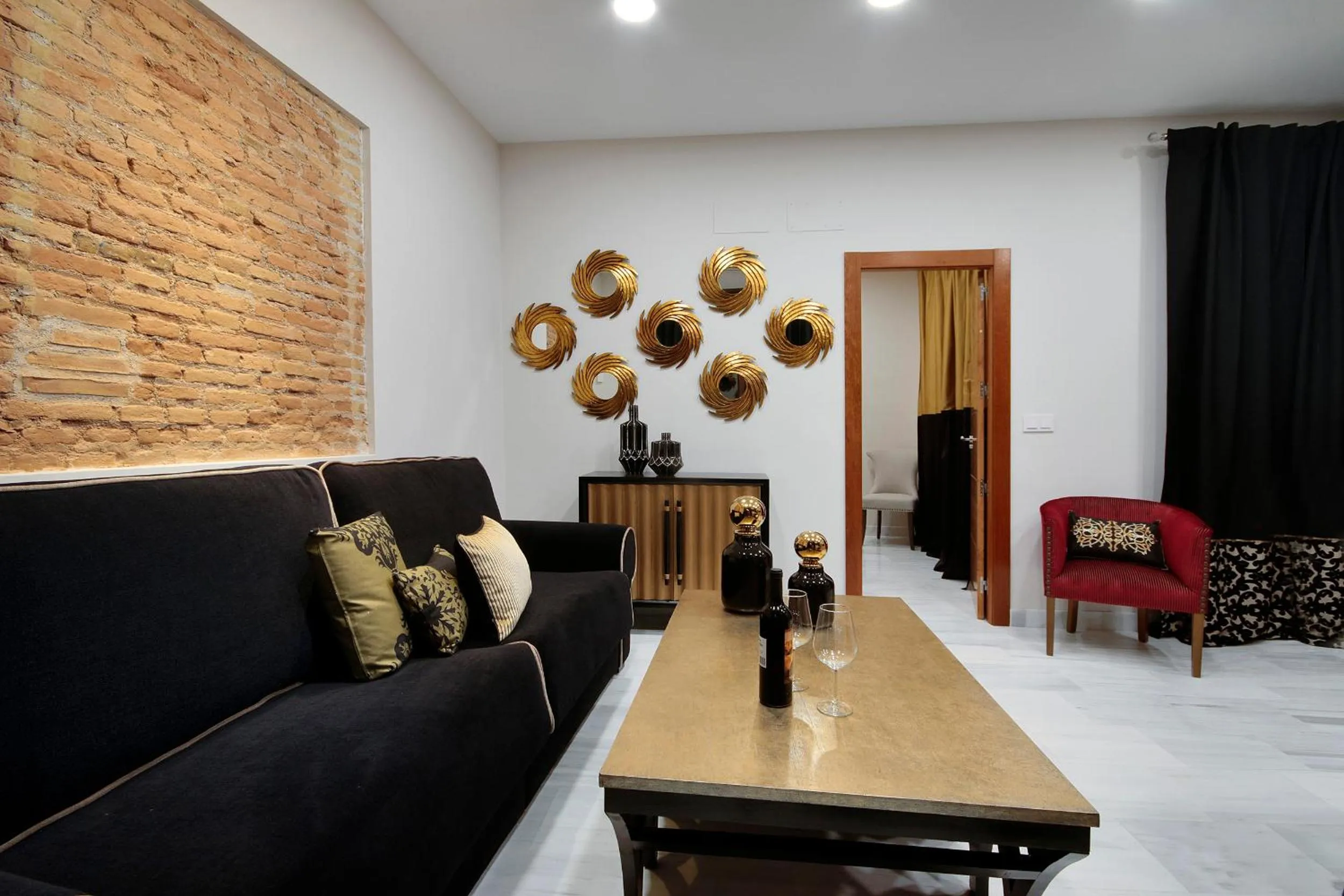 Living room in BiBo Suites Gran Vía