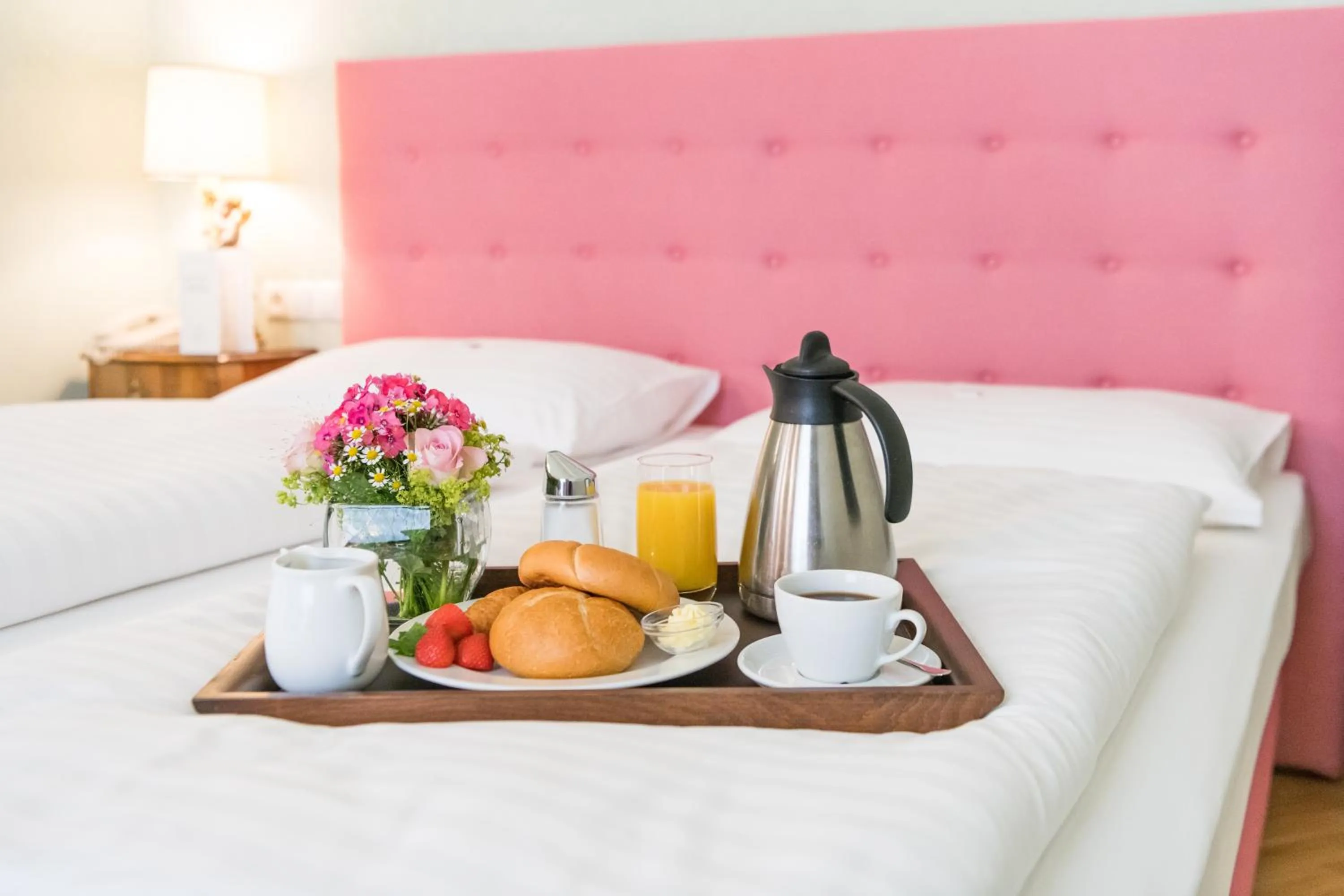 Decorative detail, Bed in Hotel Regina