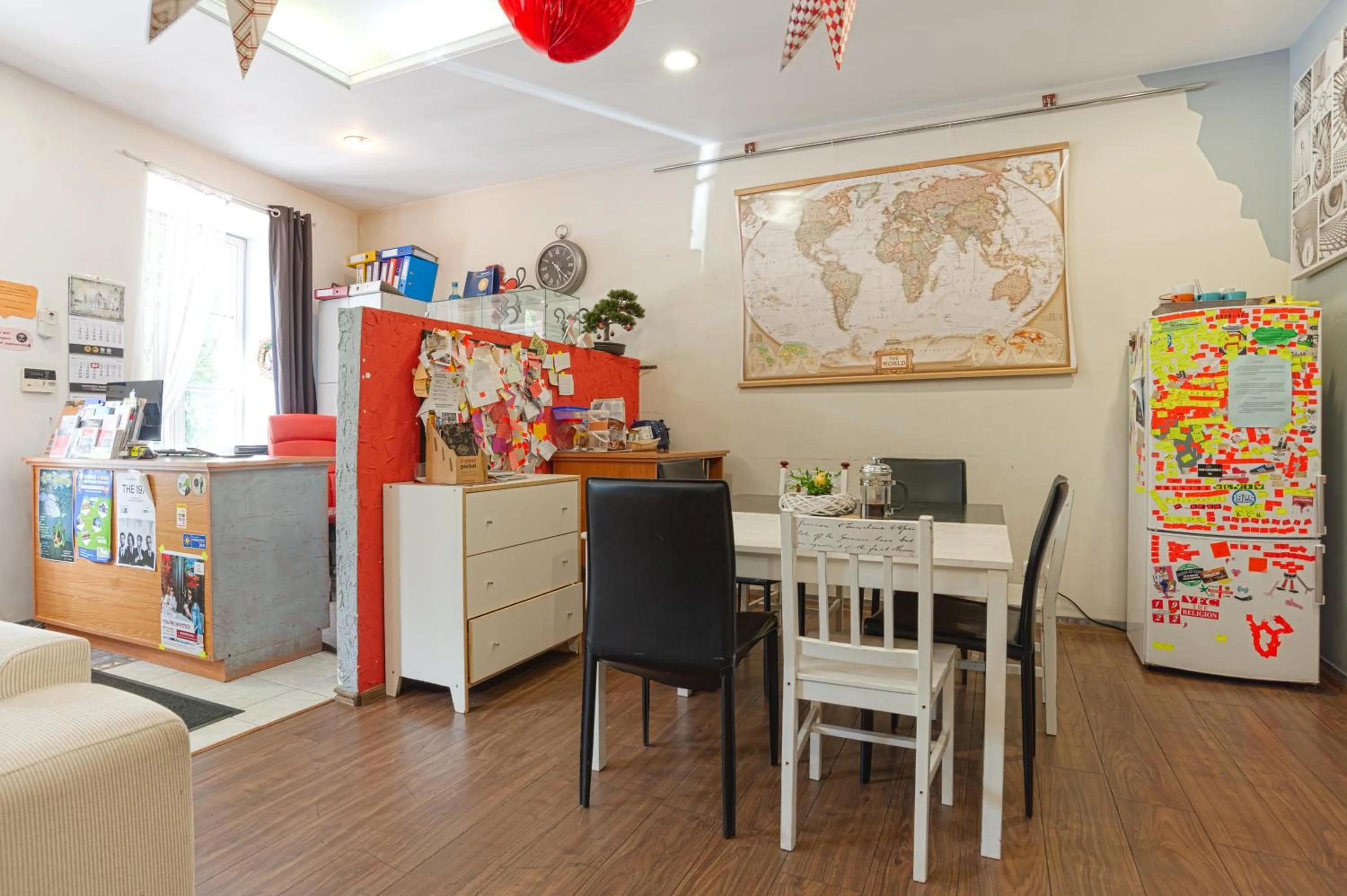 Dining area in Pogo Hostel