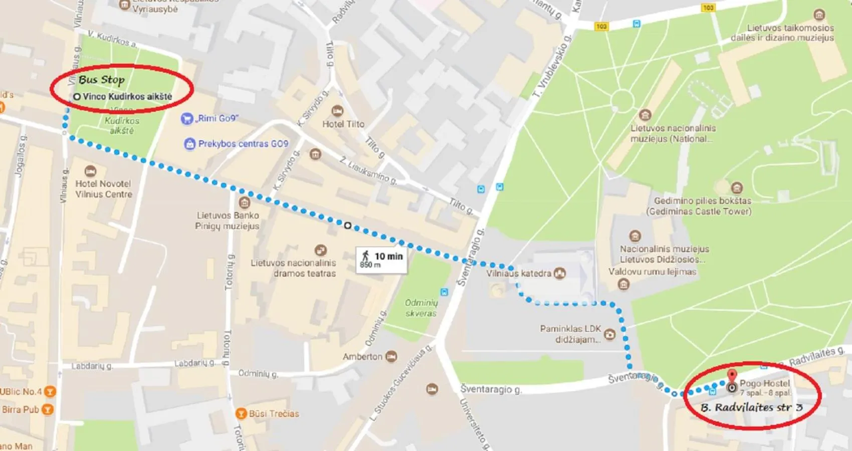 Bird's eye view in Pogo Hostel