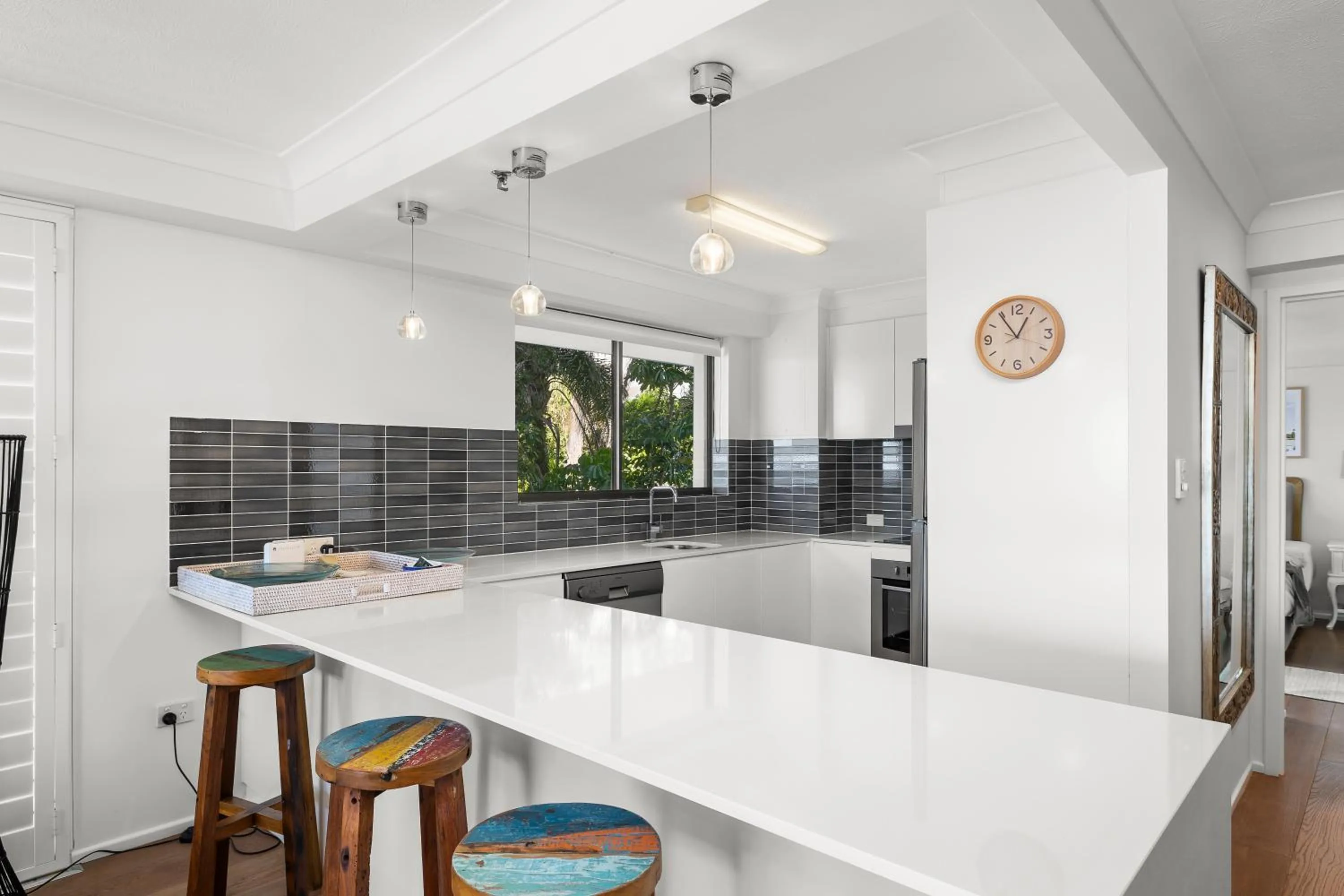 Kitchen or kitchenette in Gemini Court Holiday Apartments