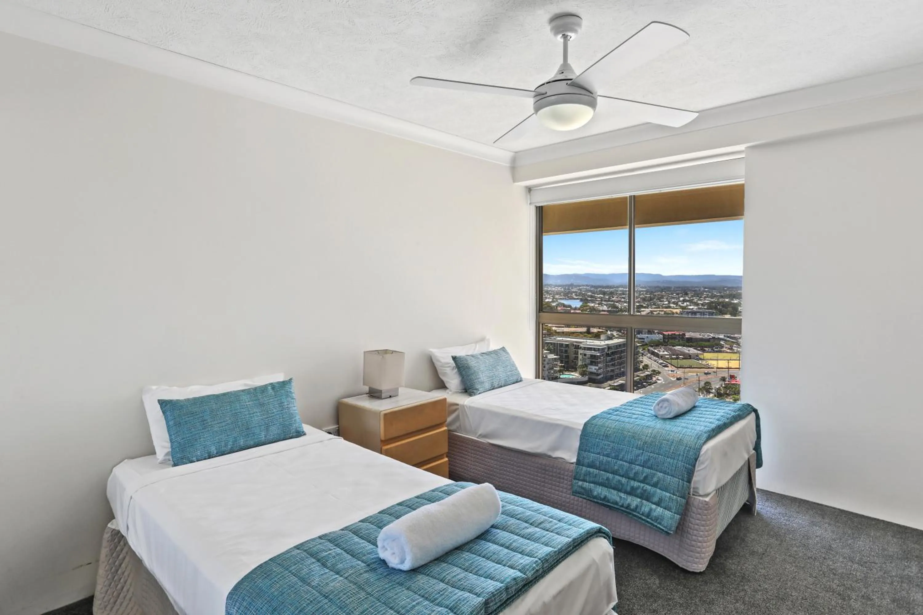 Bed in Gemini Court Holiday Apartments