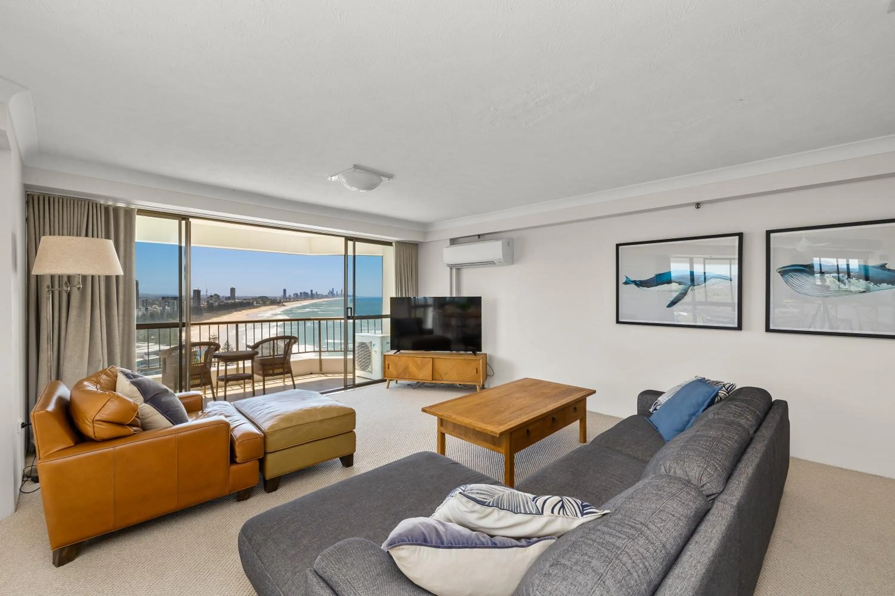 Living room in Gemini Court Holiday Apartments