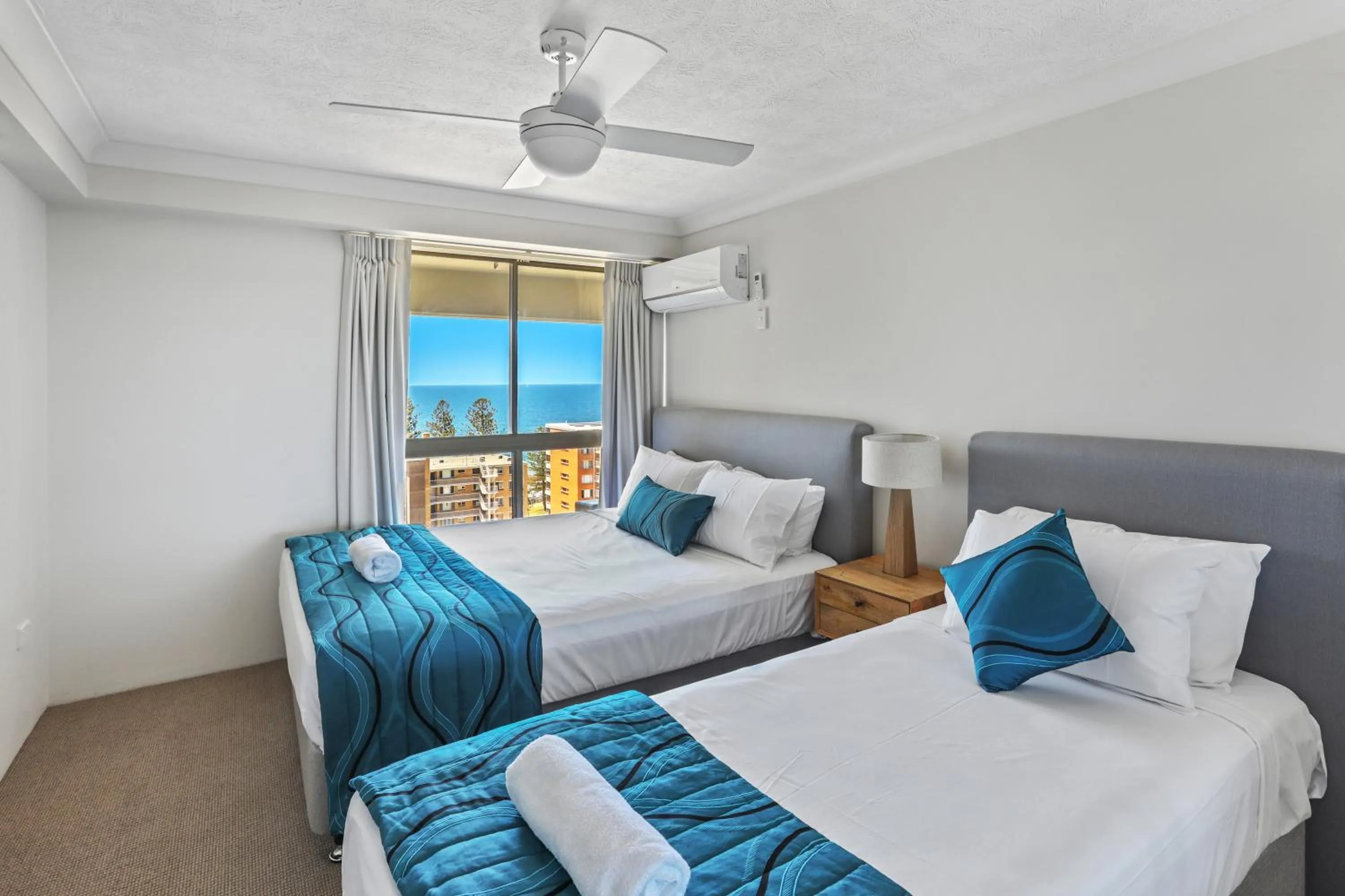 Bed in Gemini Court Holiday Apartments