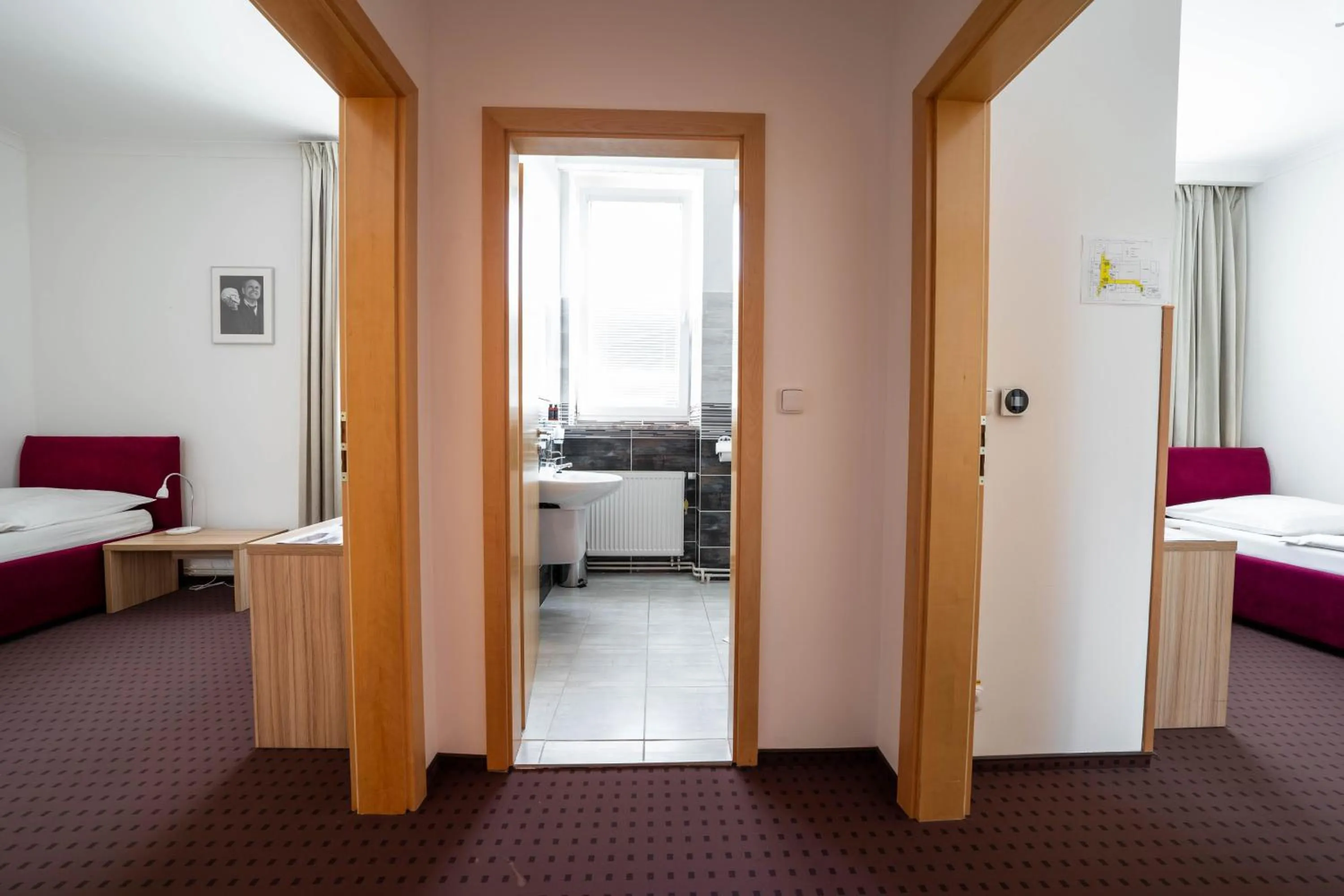 Bed in Mini Hotel Akord