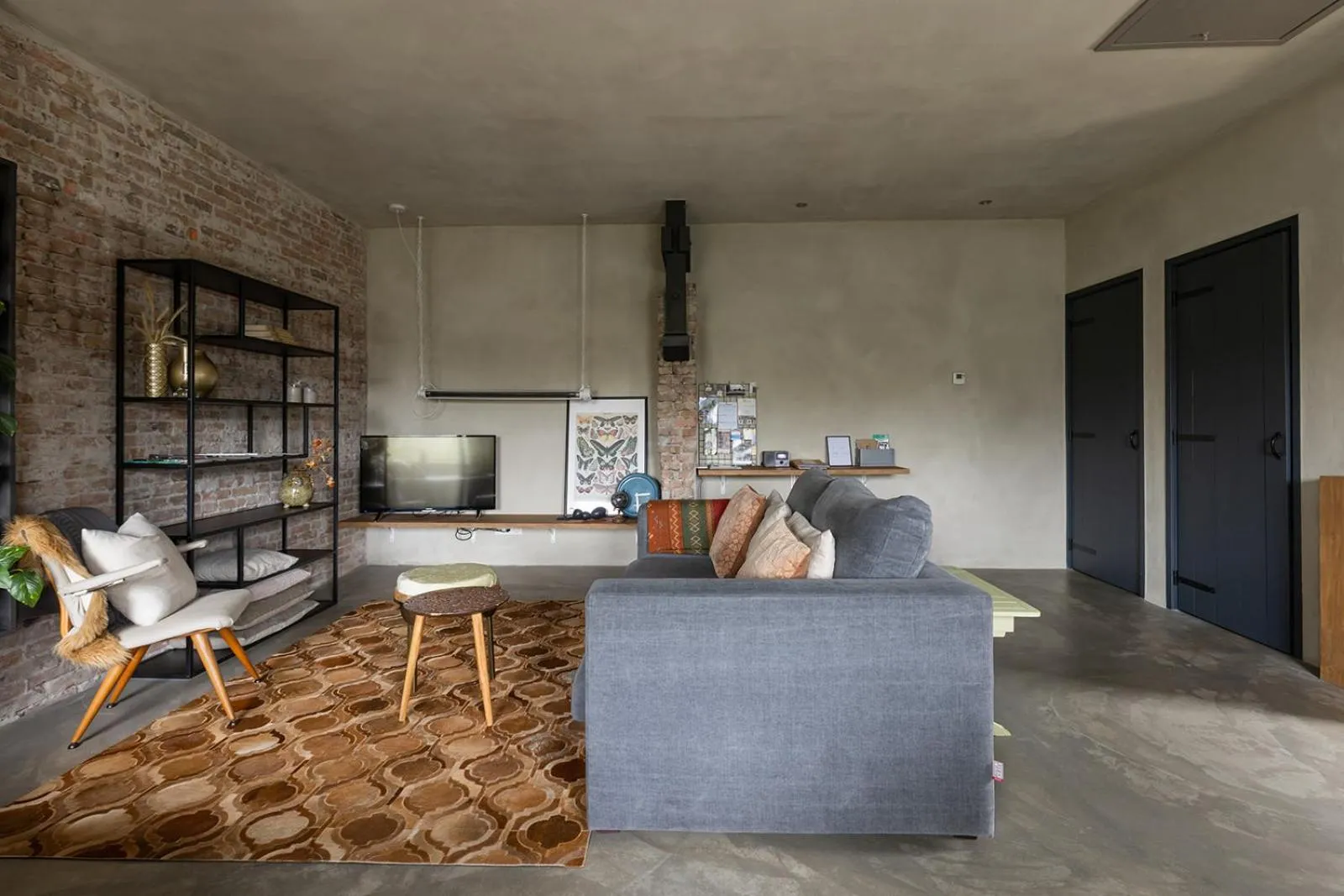 Living room in De oude slaght- luxe suite met buitensauna