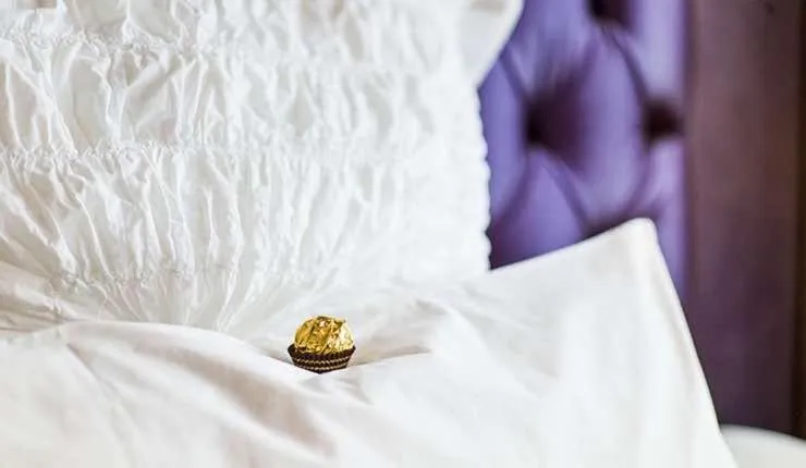 Bed in Designhotel Rosenbohm