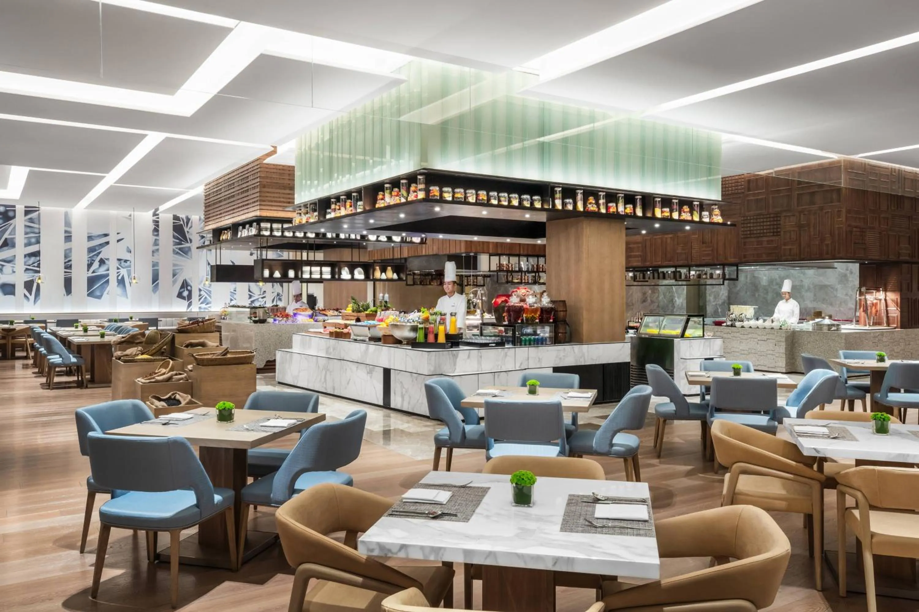 Kitchen or kitchenette in Hangzhou Marriott Hotel Lin'an