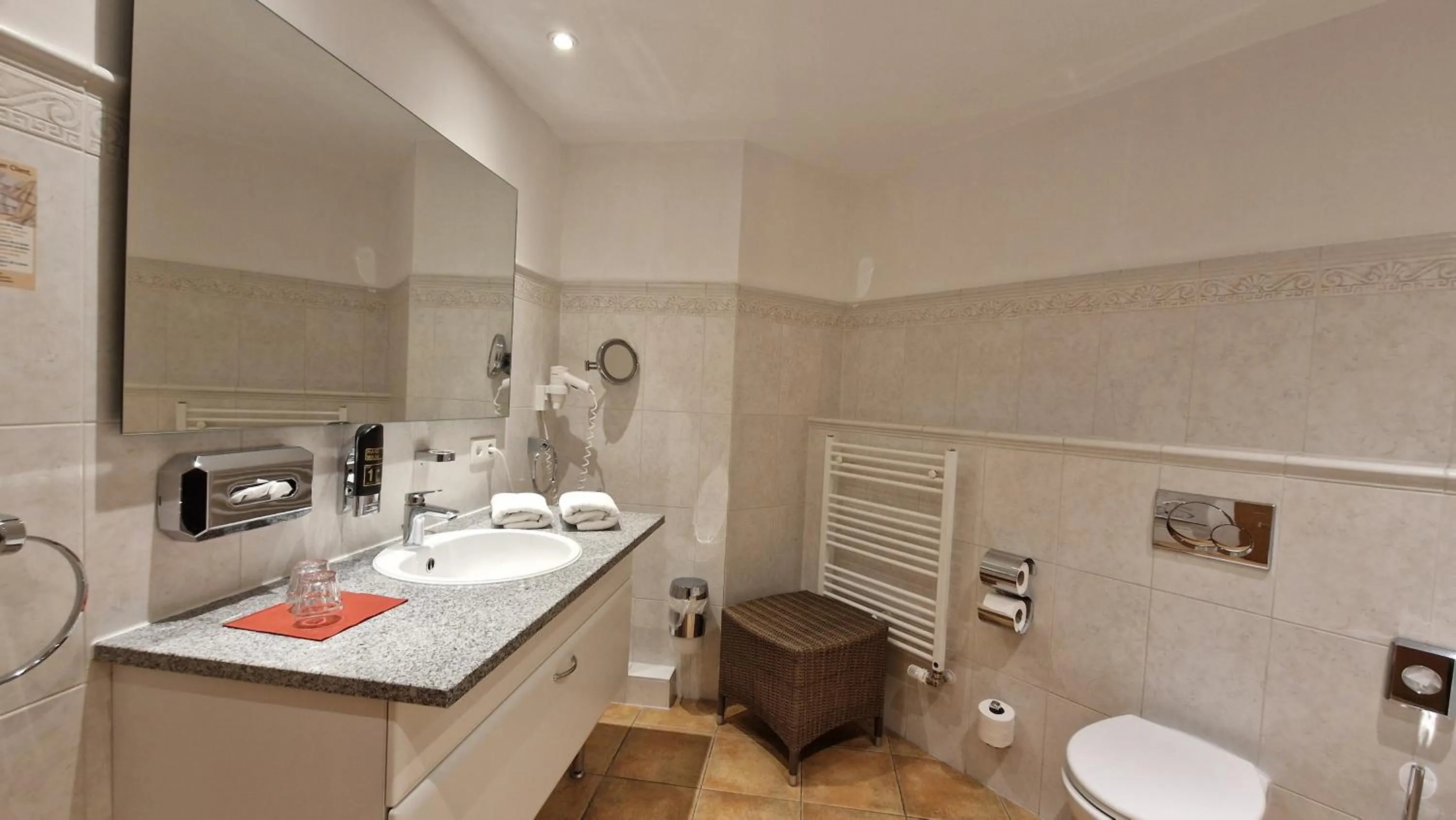 Bathroom in Hotel Habichtstein