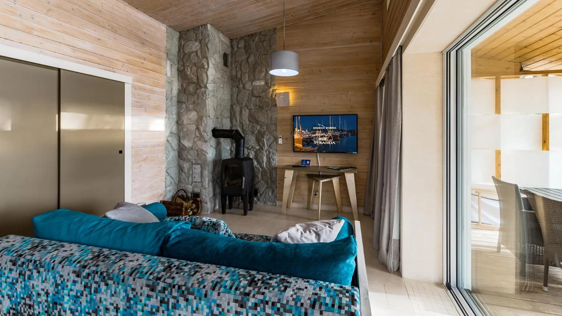 Living room, Bed in Stranda