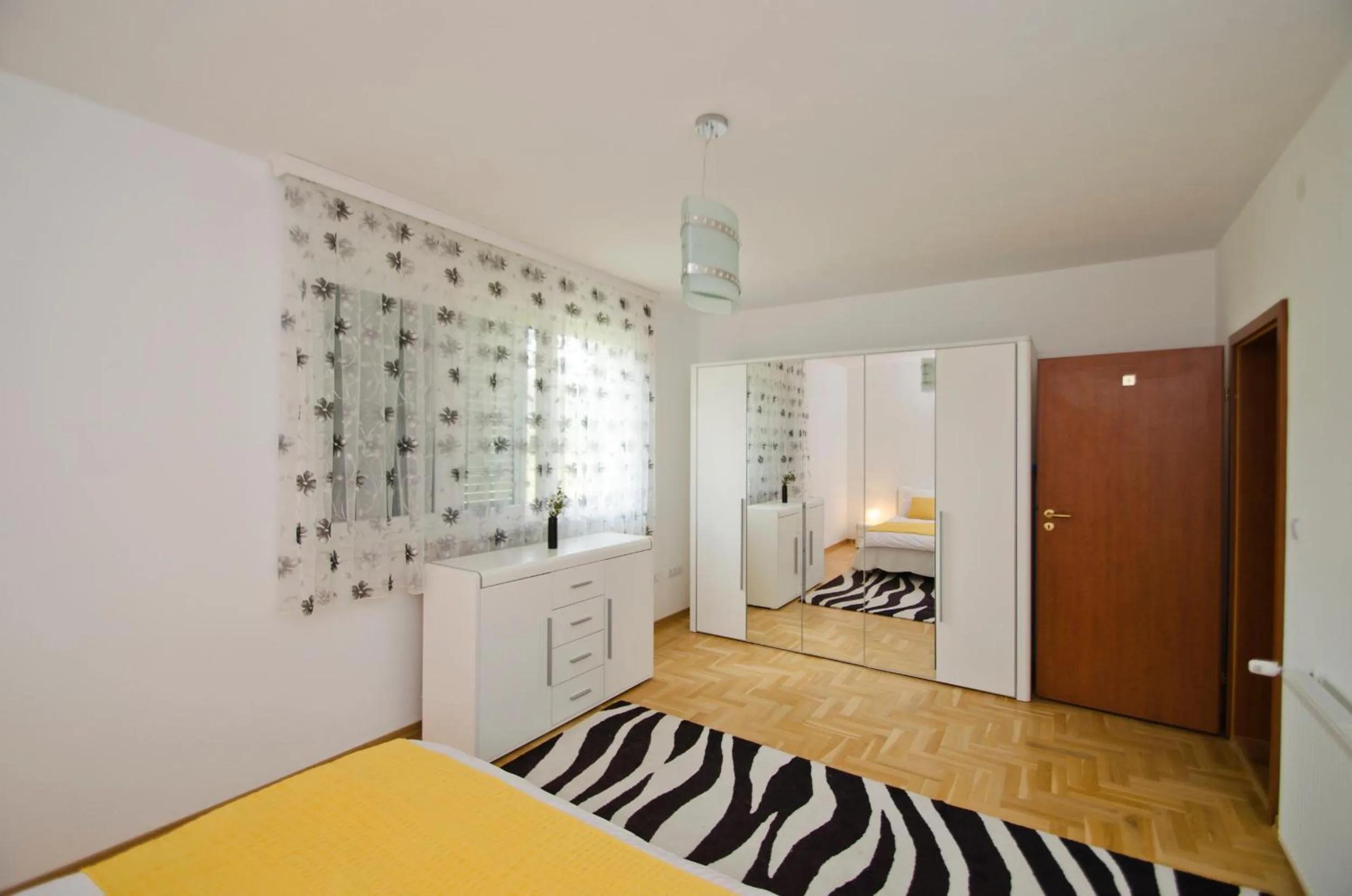 wardrobe, Bed in Rooms Leda