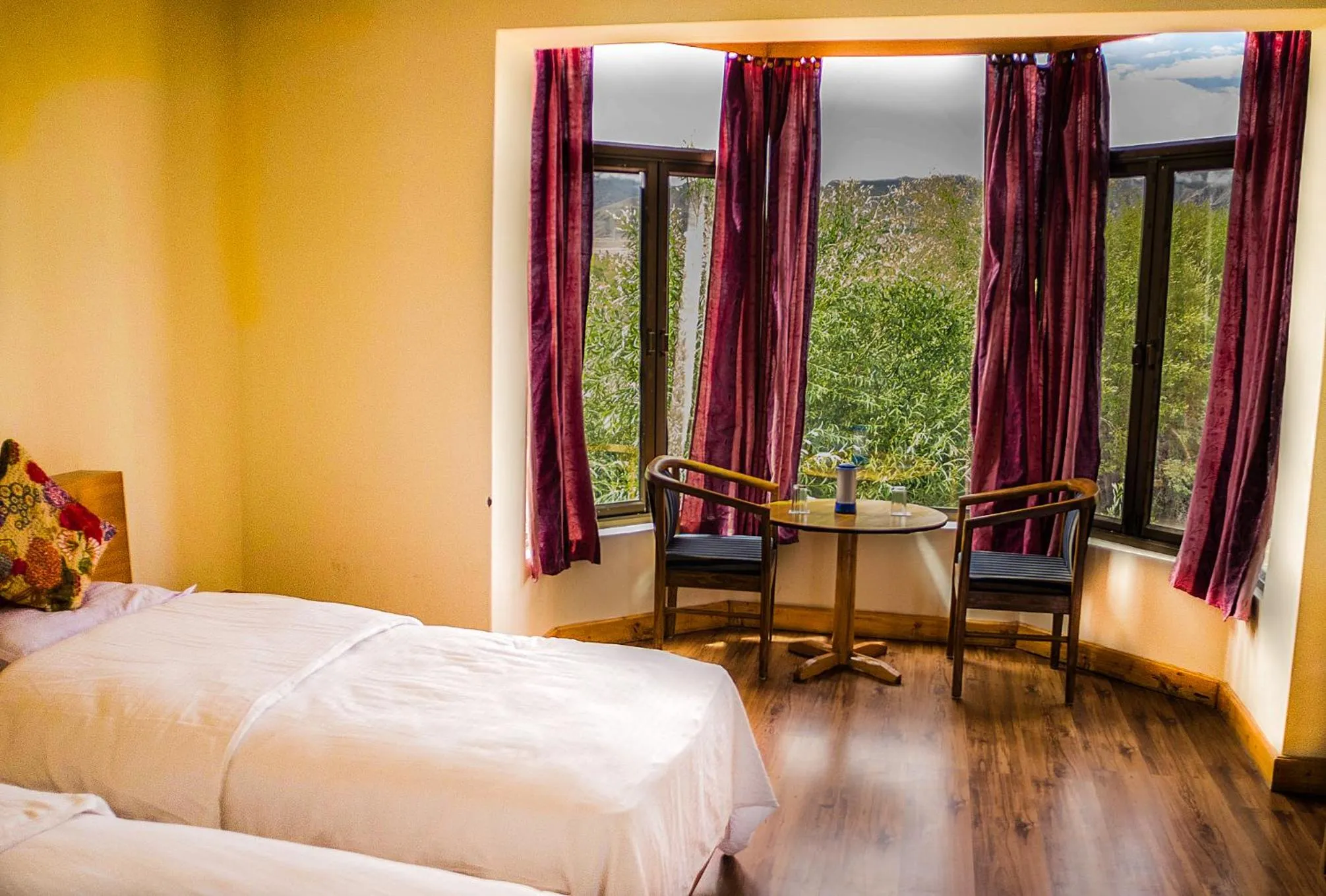 Living room, Bed in The Nature Residency - A Riverside Resort in Leh