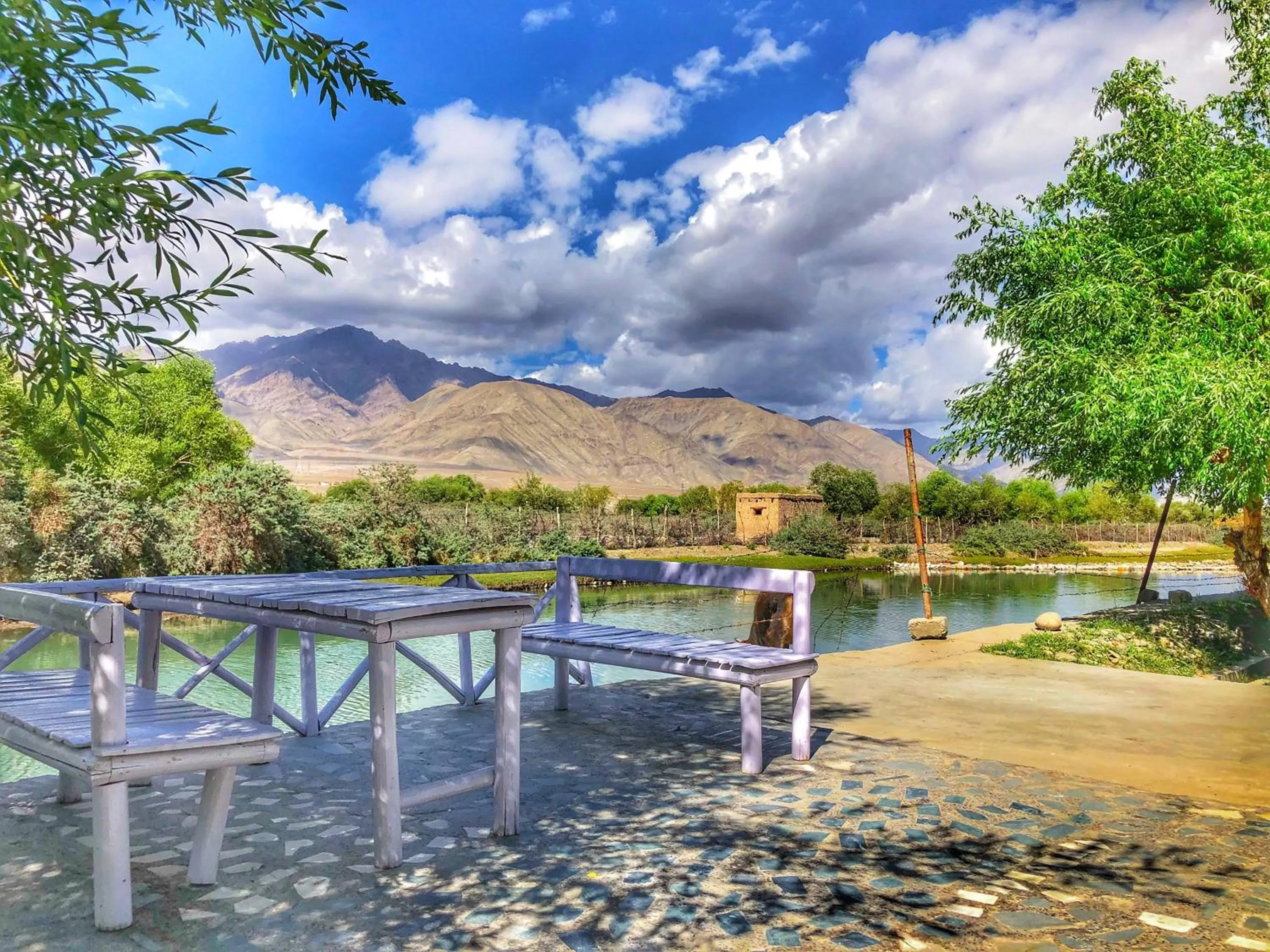 Mountain view in The Nature Residency - A Riverside Resort in Leh