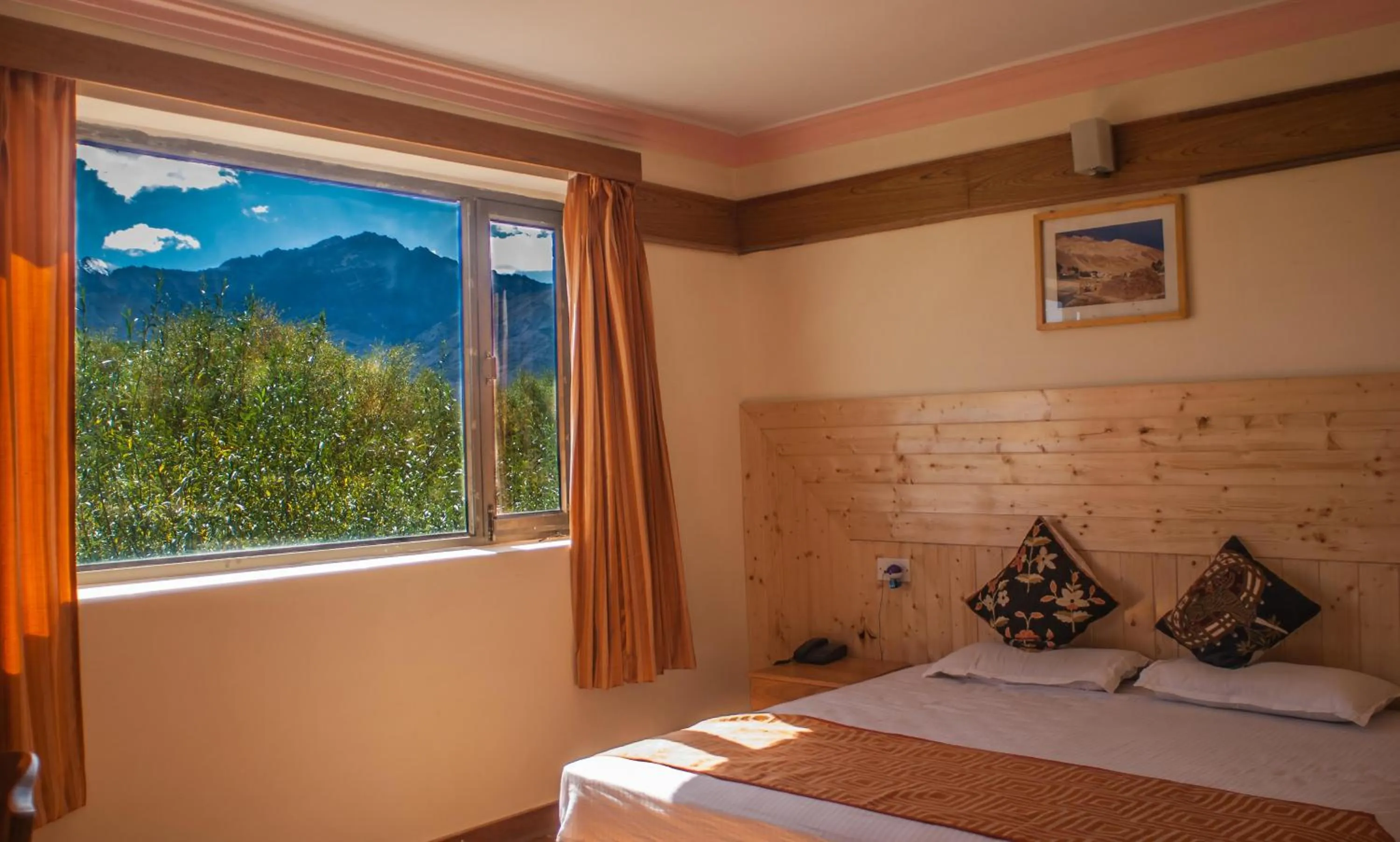 Mountain view, Bed in The Nature Residency - A Riverside Resort in Leh