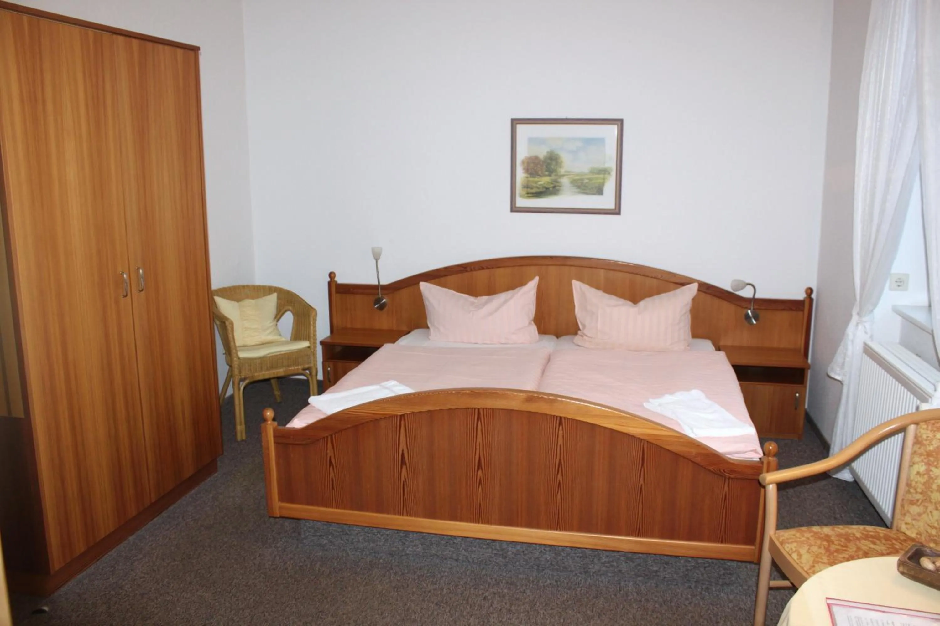 Decorative detail, Bed in Landgasthof Neue Schänke