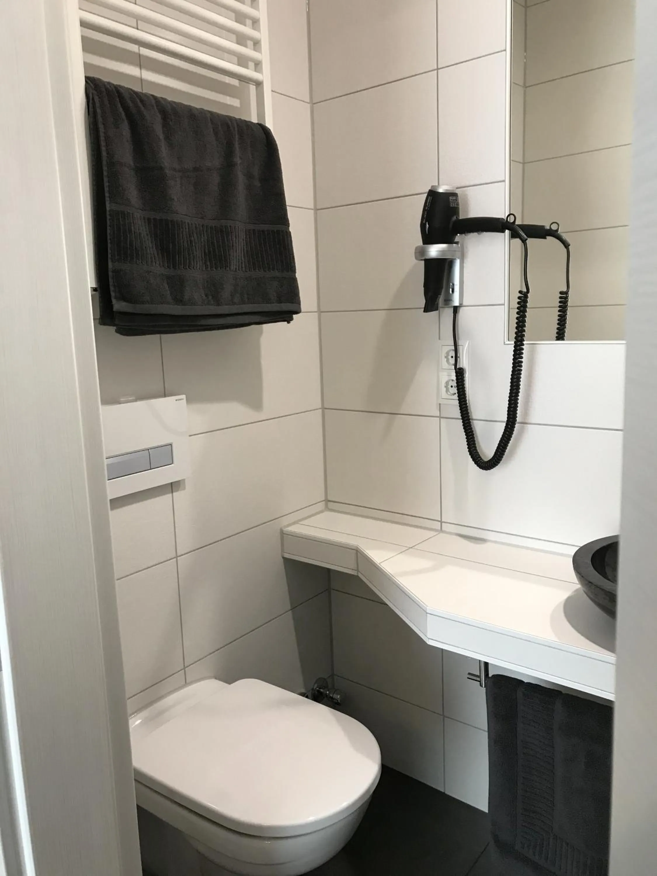 Toilet in Apartmenthaus Burgenheimat in Rhens bei Koblenz