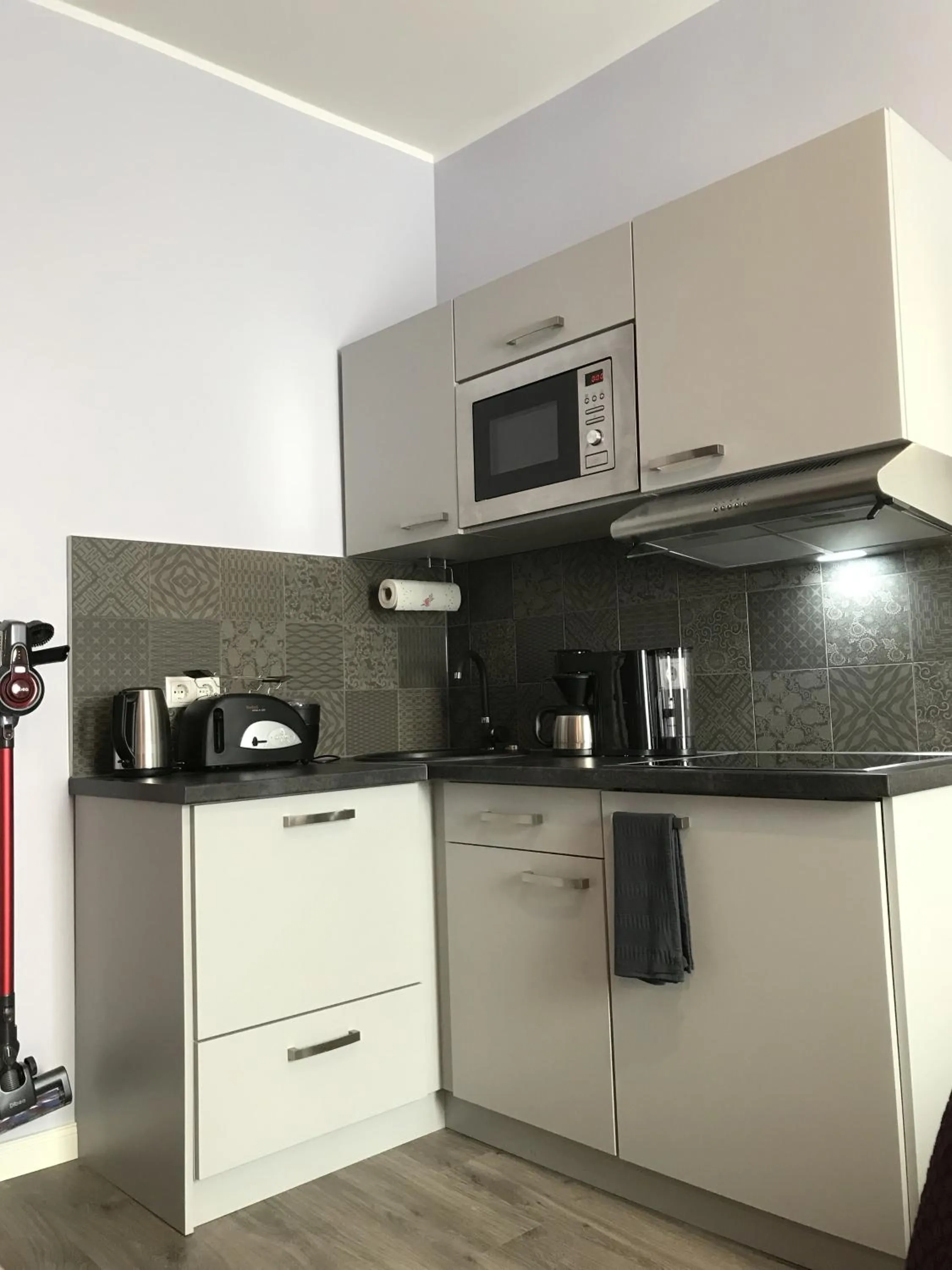 Kitchen or kitchenette in Apartmenthaus Burgenheimat in Rhens bei Koblenz