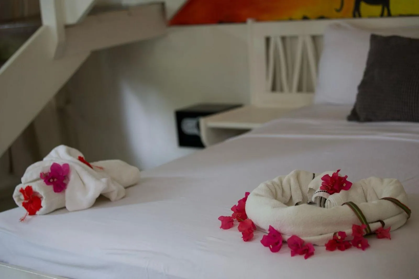 Bed in Afreeka Beach Hotel