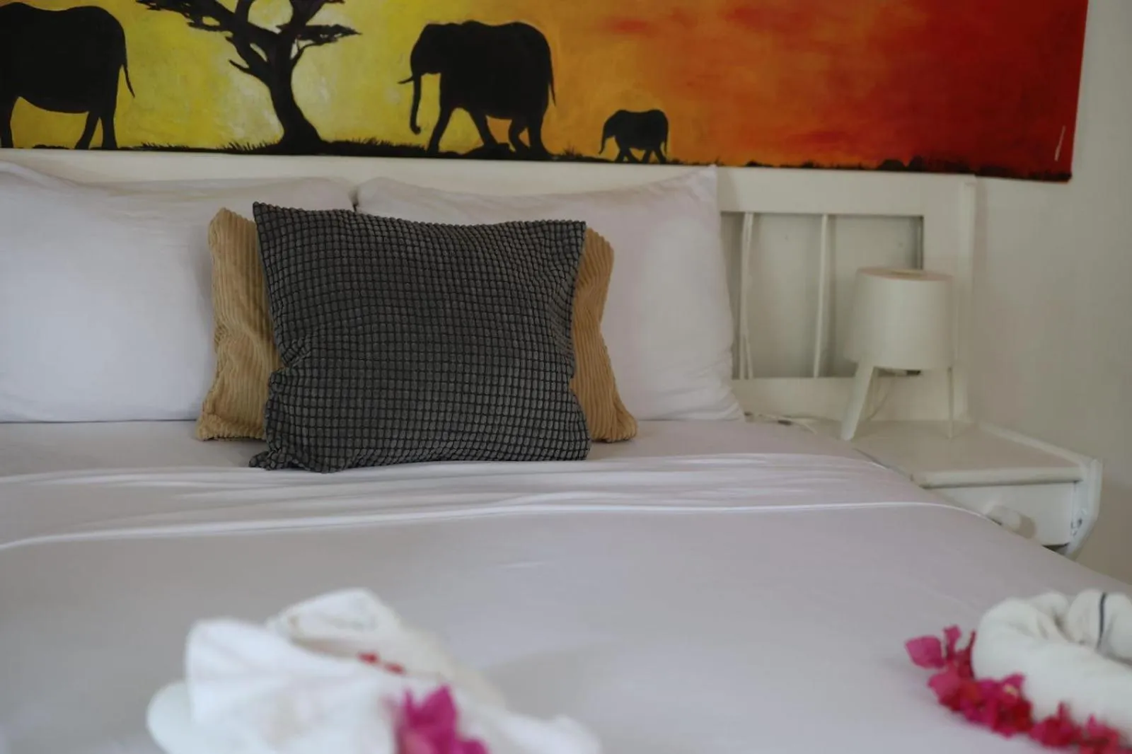 Bed in Afreeka Beach Hotel