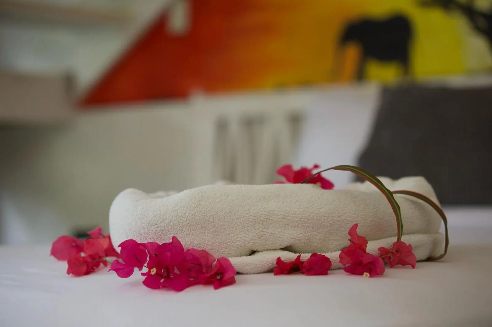 Bed in Afreeka Beach Hotel