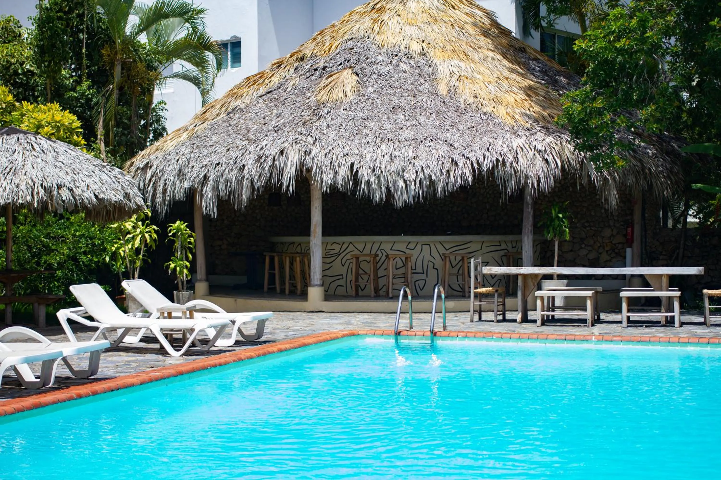 Pool view in Afreeka Beach Hotel