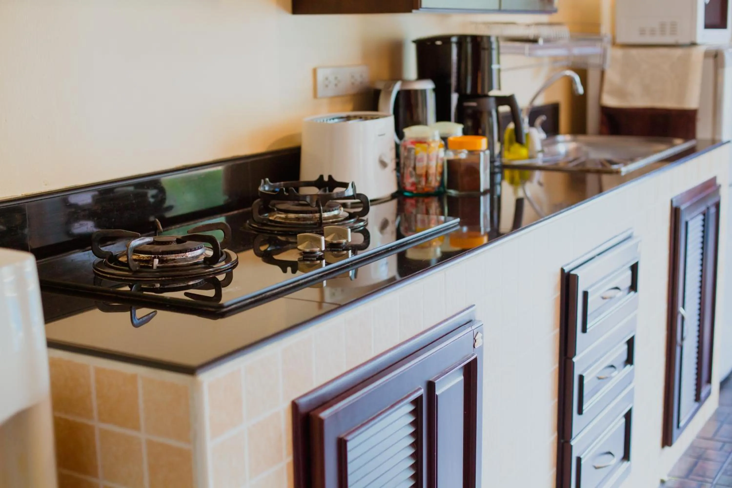 Kitchen or kitchenette in Baan Manuchang Villa, SHA Certified