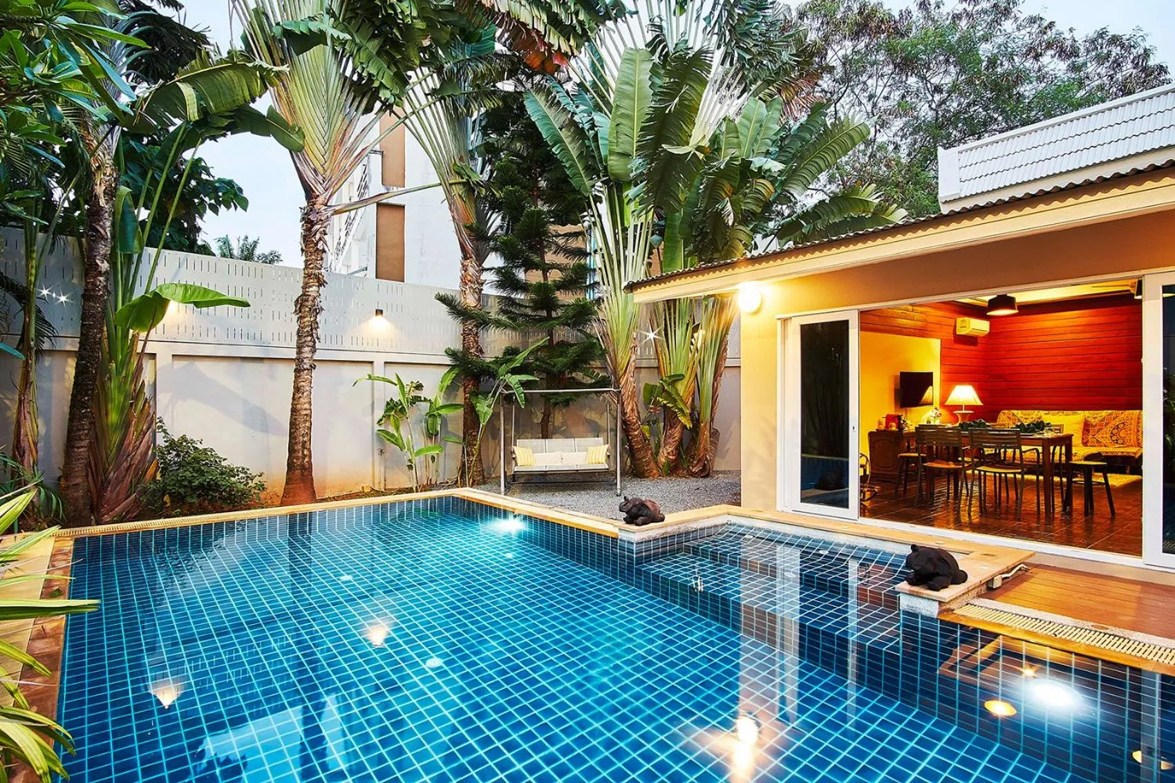 Swimming pool in Baan Manuchang Villa, SHA Certified