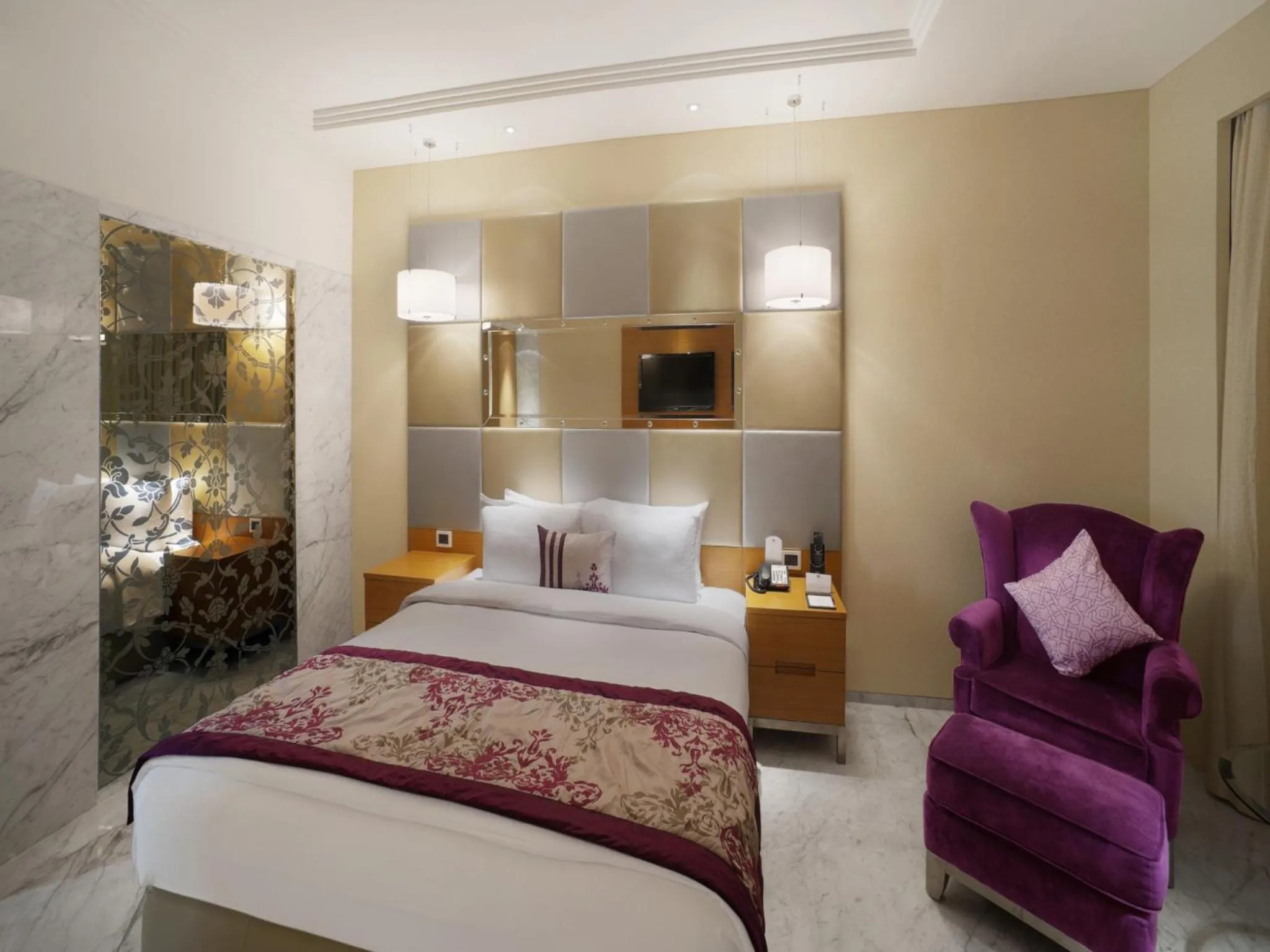 Bedroom in Orange Megastructure LLP