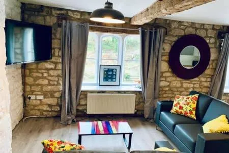 Living room in Old Fleece Apartments